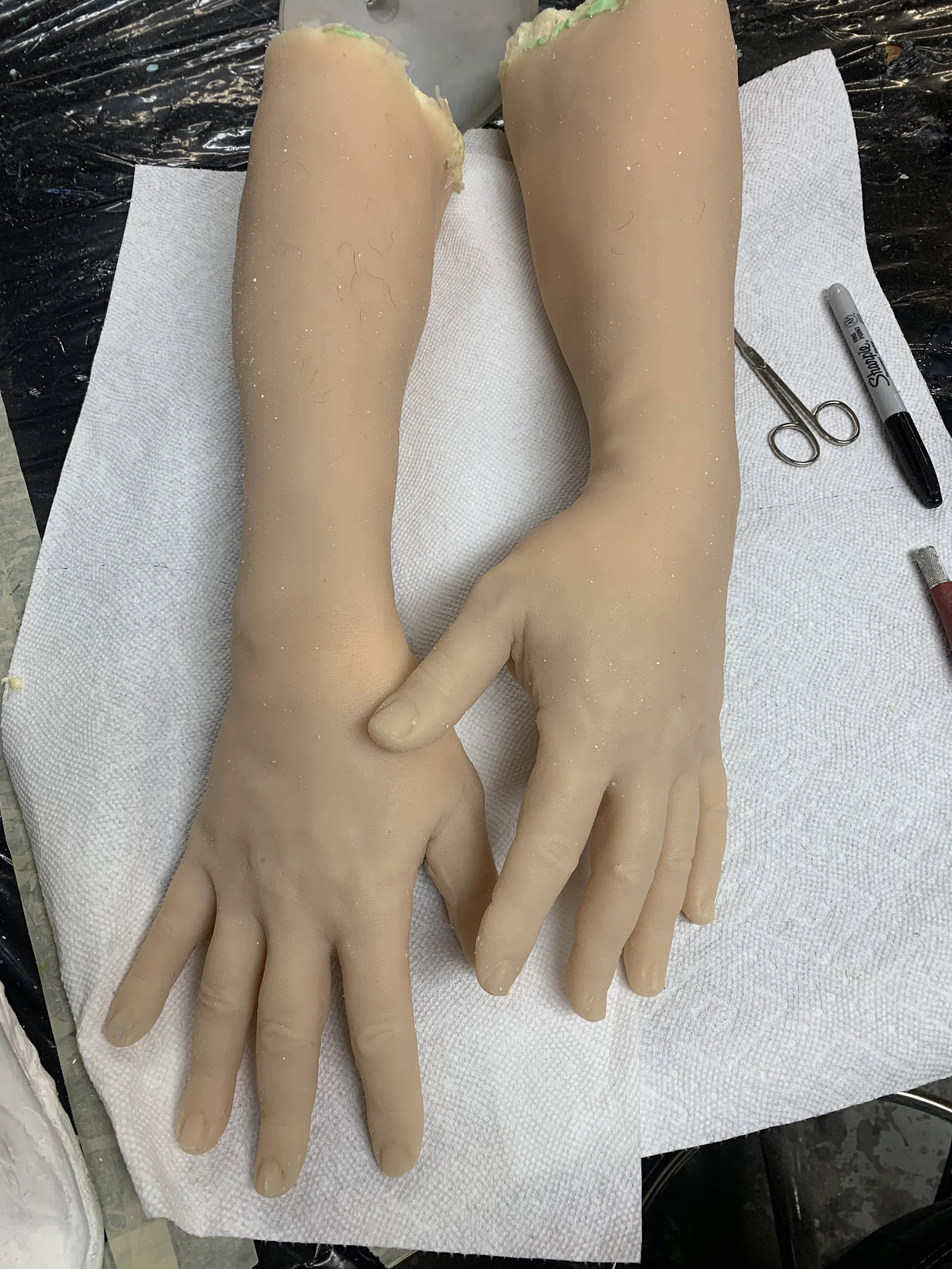 Tin Silicone and Foam Forearms
