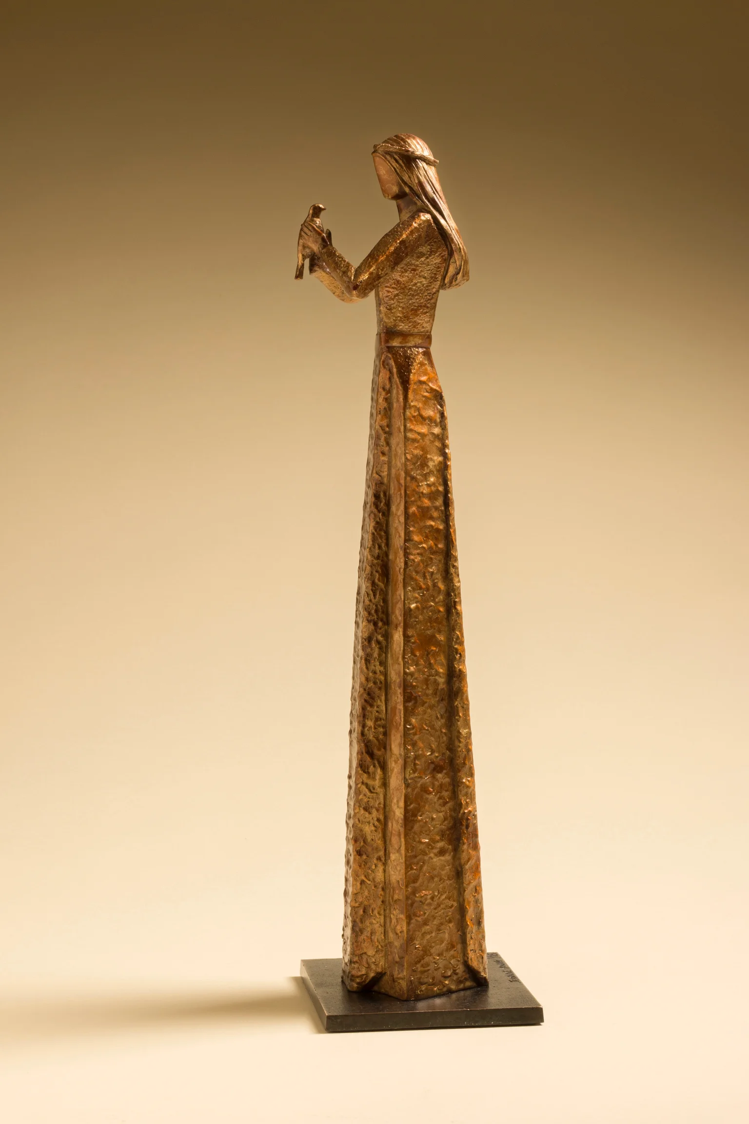 The Messenger 21" H x 6" W x 6" D Bronze edition of 25