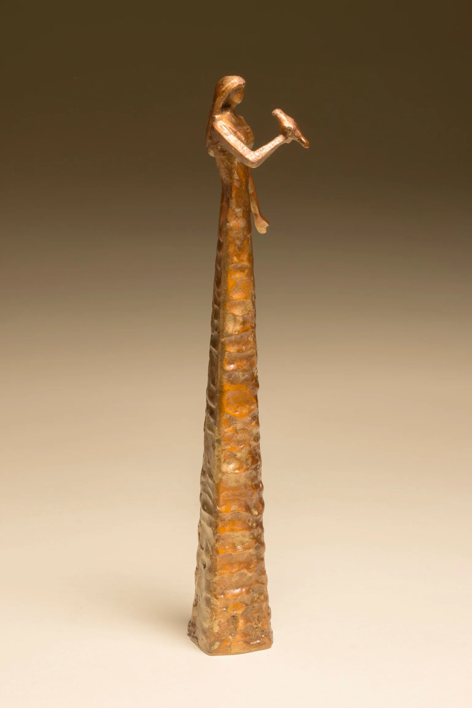Tweeting 9" H x 1.5" D x 1.5" W Bronze edition of 50
