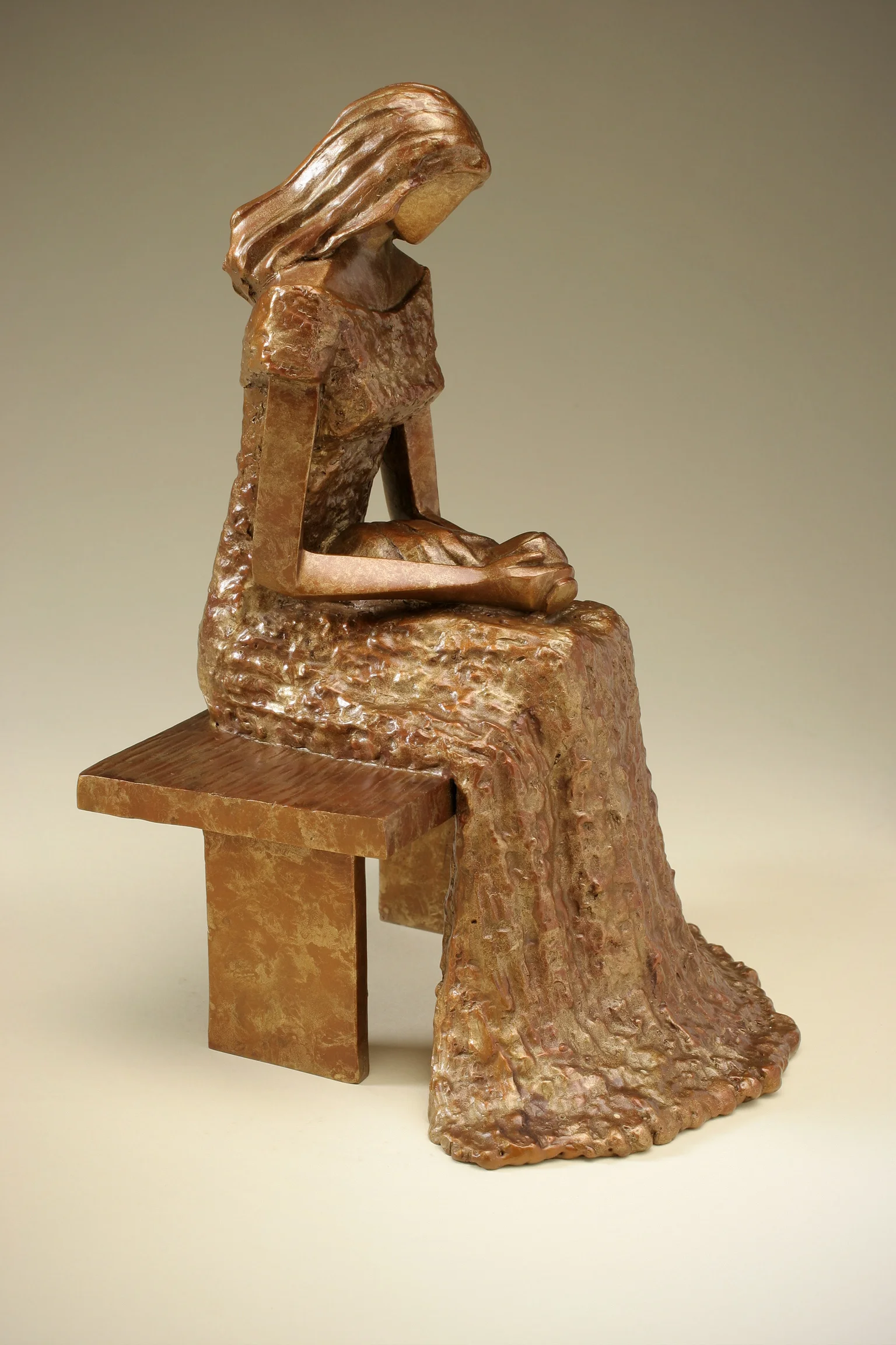In the Garden 11" H x 7" W x 7.5" D Bronze edition of 25