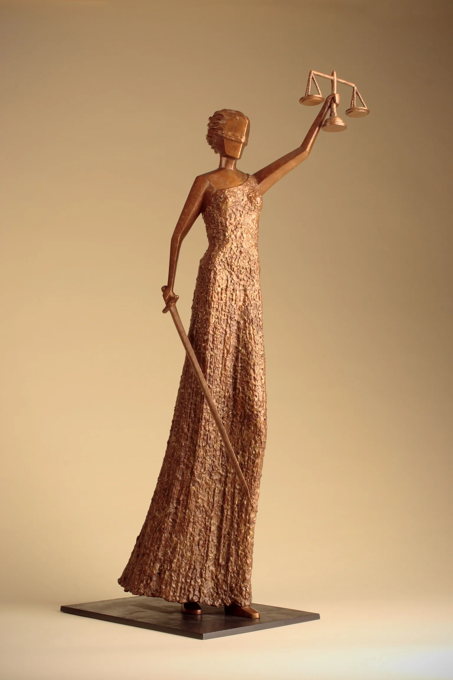 Justice 39" H x 15" D x 11" W Bronze edition of 25