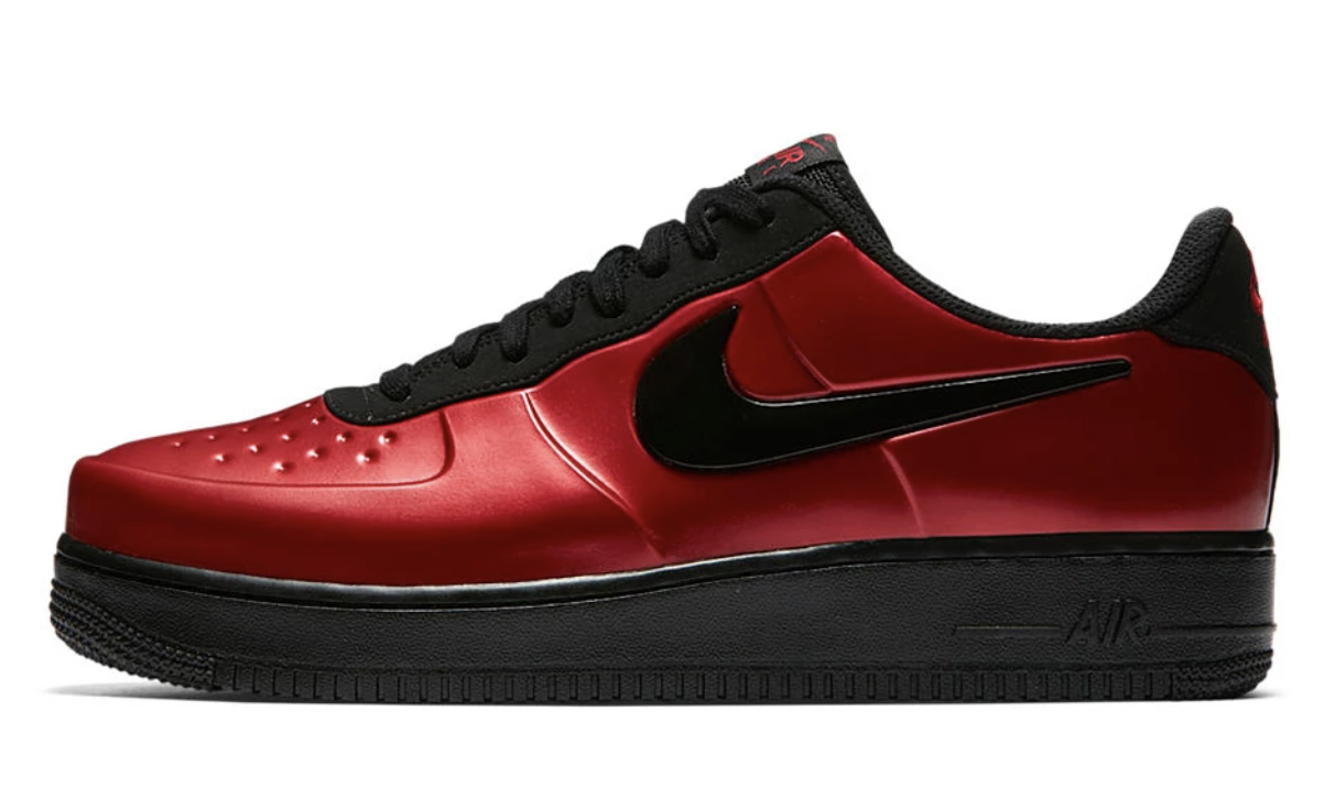 air force 1 foamposite pro cup gym red black