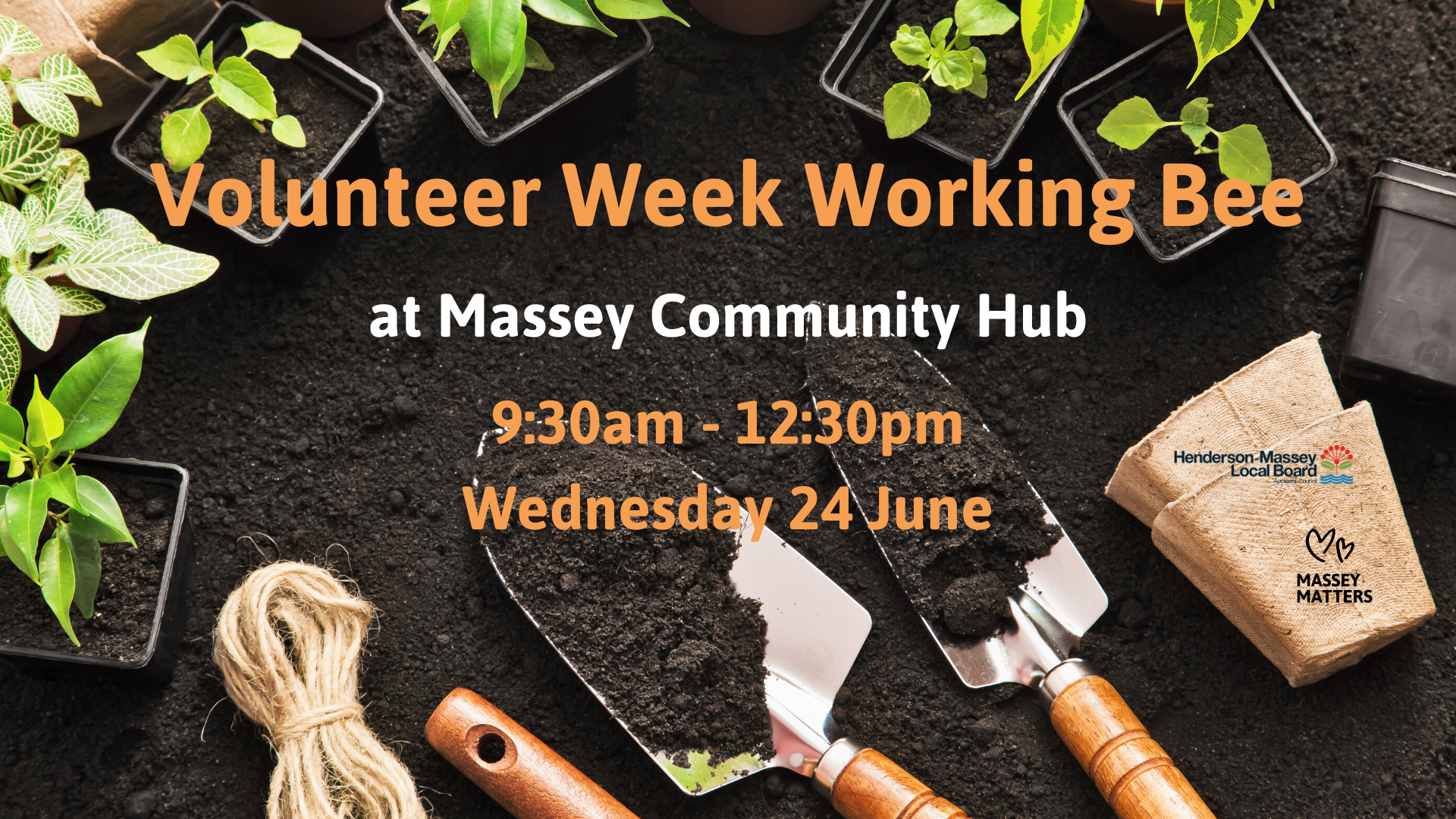 Volunteer Week Working Bee at Massey Hub