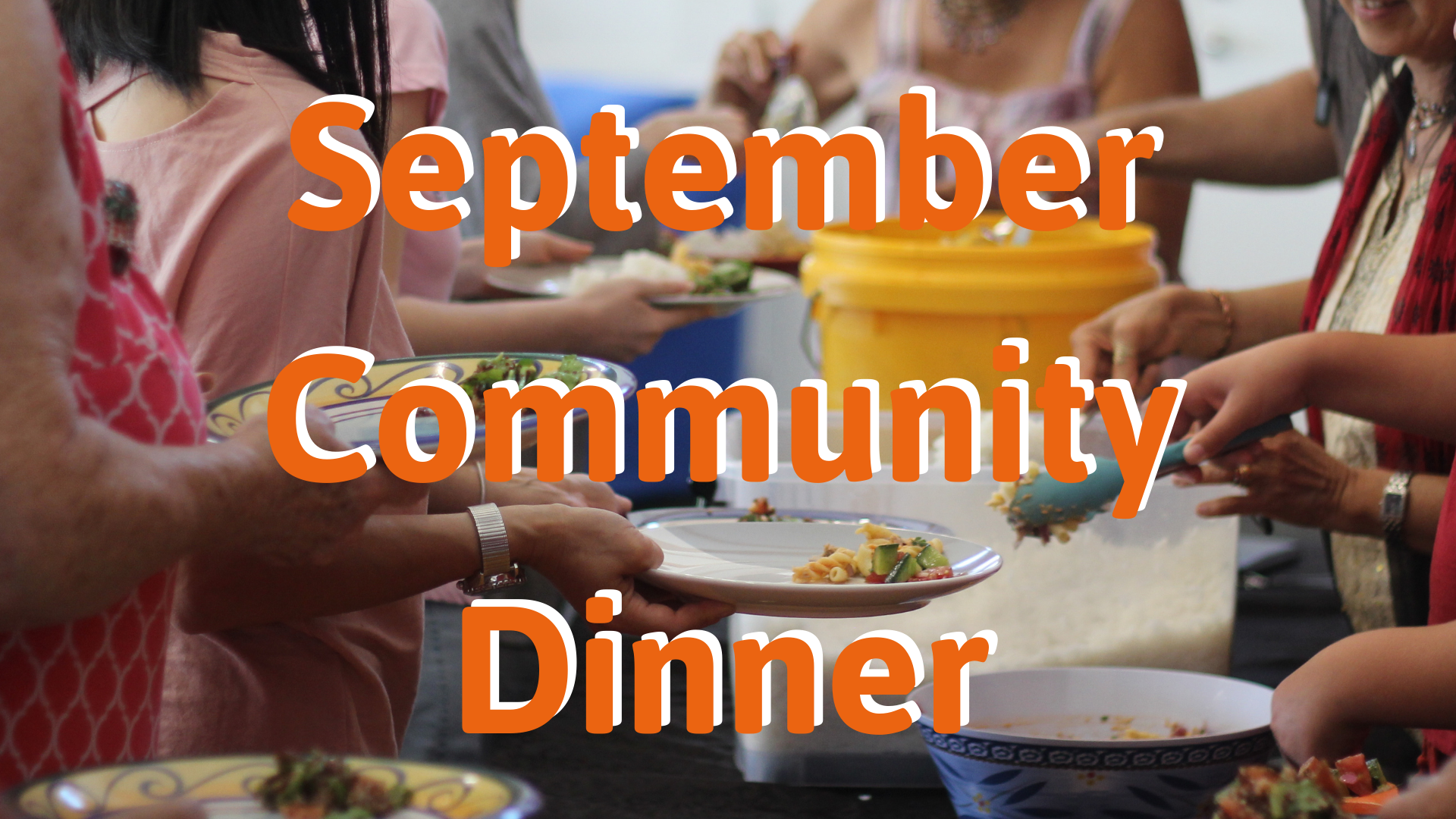 Sept Community Dinner at Massey Hub