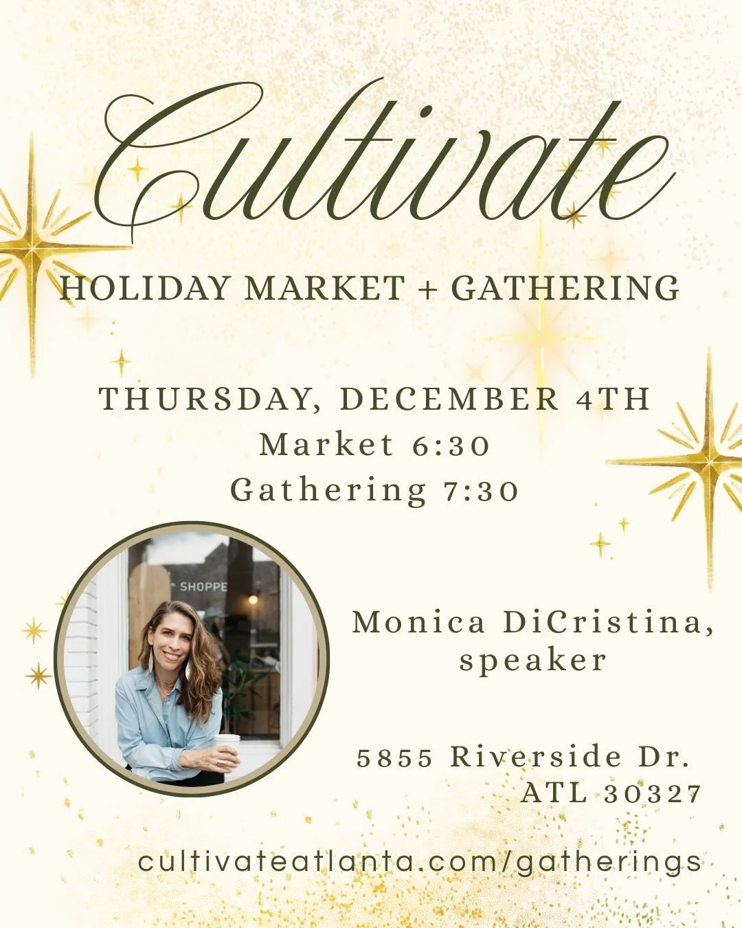 Take advantage of those Black Friday sales today but don&rsquo;t forget about our Holiday Market + Gathering this coming Thursday, December 4th!  Friends, this is going to be such a special night!  Invite friends, co-workers, neighbors and let&rsquo;