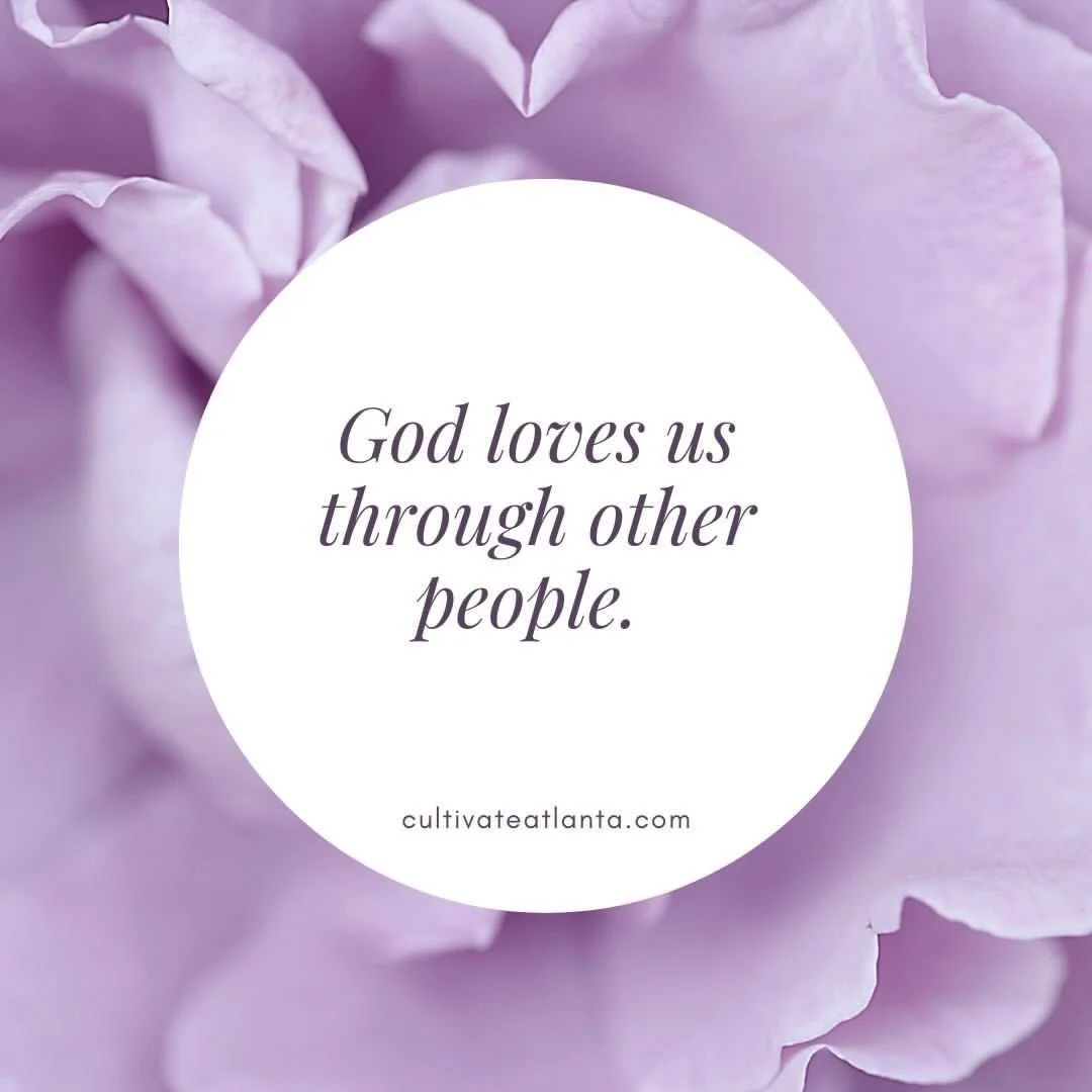 I fully believe this.  God made us for connection.  Connection with Him... connection with others.  And God comes to us, His love comes to us, through the words and actions and connection with others. ⠀
⠀
It is how He lets us know we are not alone. ⠀