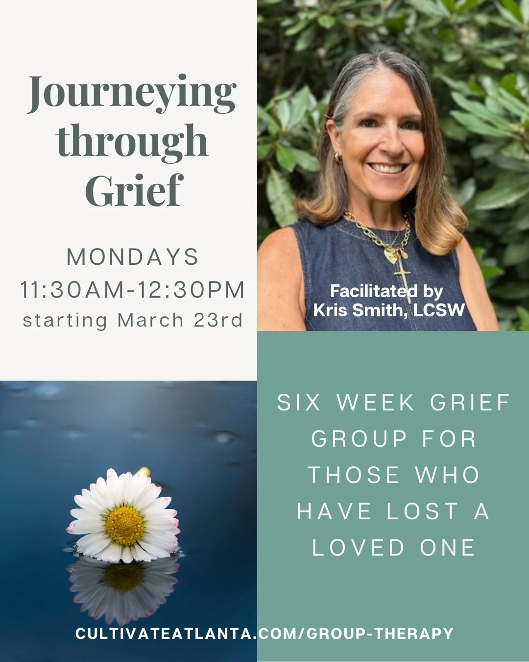 Losing someone you love changes everything. If you&rsquo;re carrying grief that feels heavy, confusing, or longer-lasting than you expected, you are not alone&mdash;and there is space for you here.

We invite you to join a six-week grief support grou