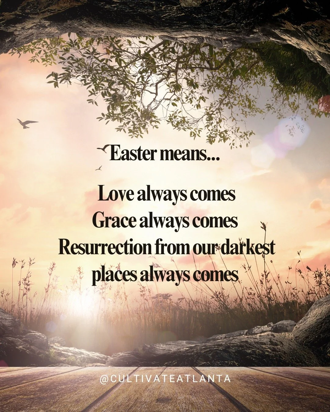 "Love so amazing, love so divine"... Easter tells us that God loves and we can live in the joy and comfort of that love.  Happy Easter, friends. 

#easter #faithandmentalhealth #grace #godislove #cultivateatlanta