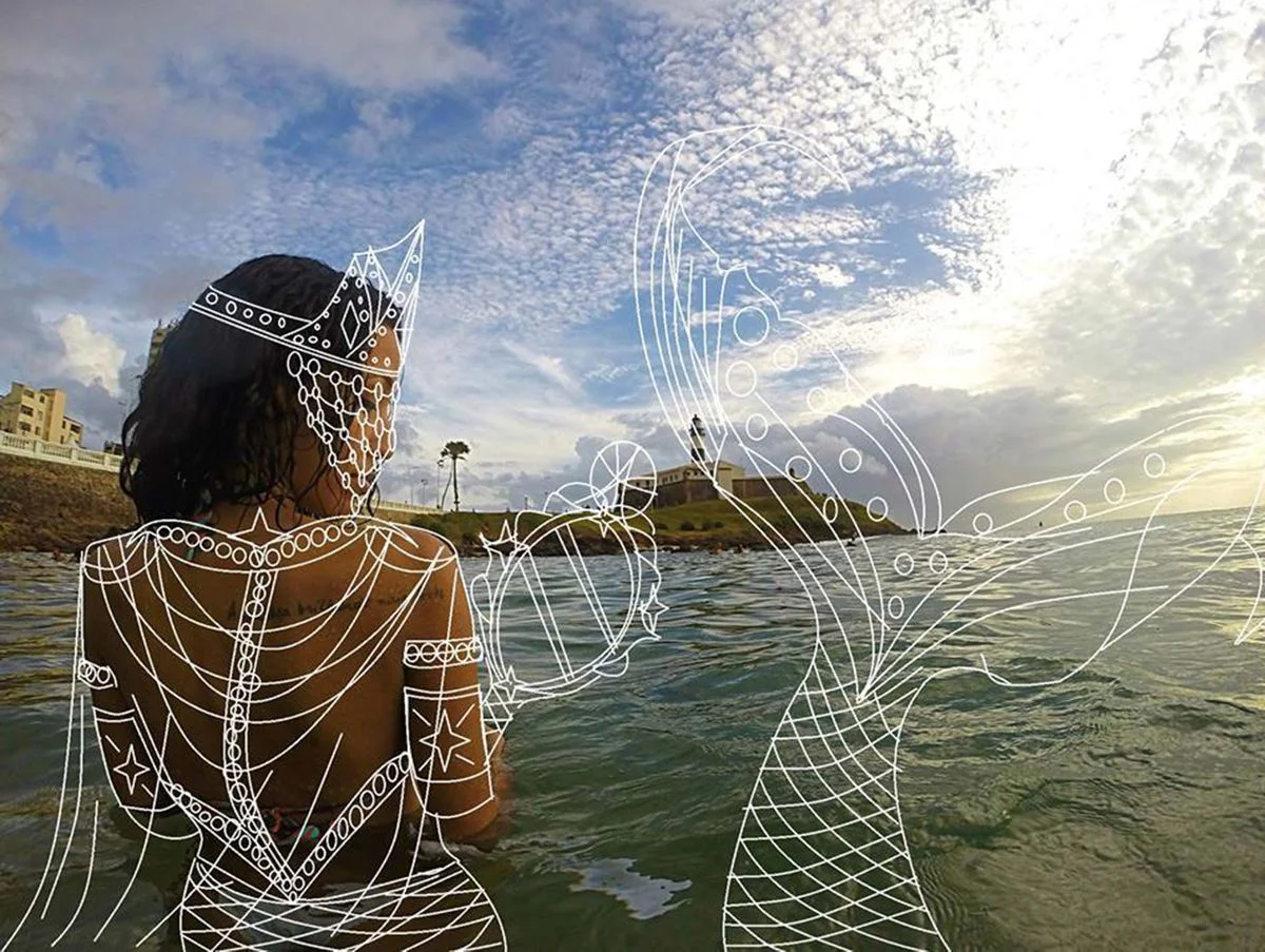 Drawing by Tauan Carmo, Photograph by Tiago Troccoli