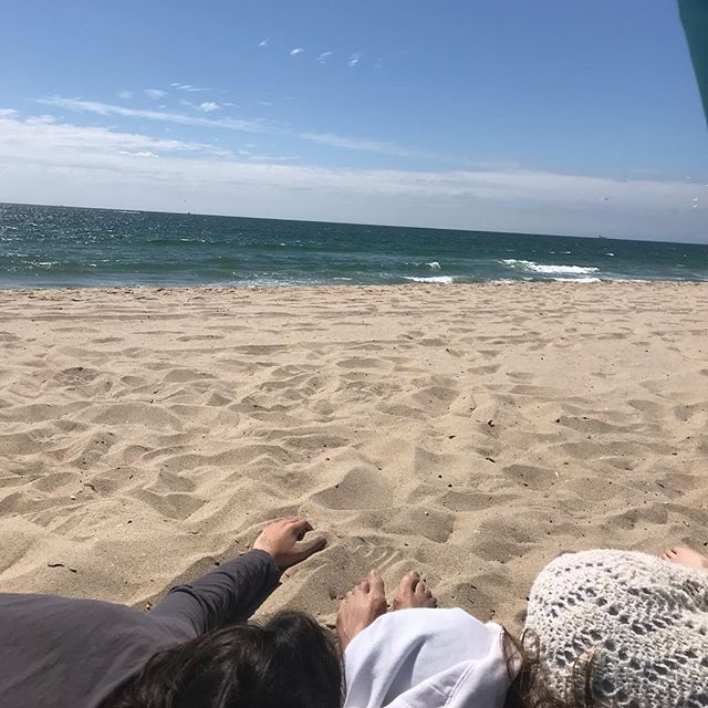 When you children think you are their pillow at the beach (and you secretly love it and take pictures). (Surprise picture at the end).