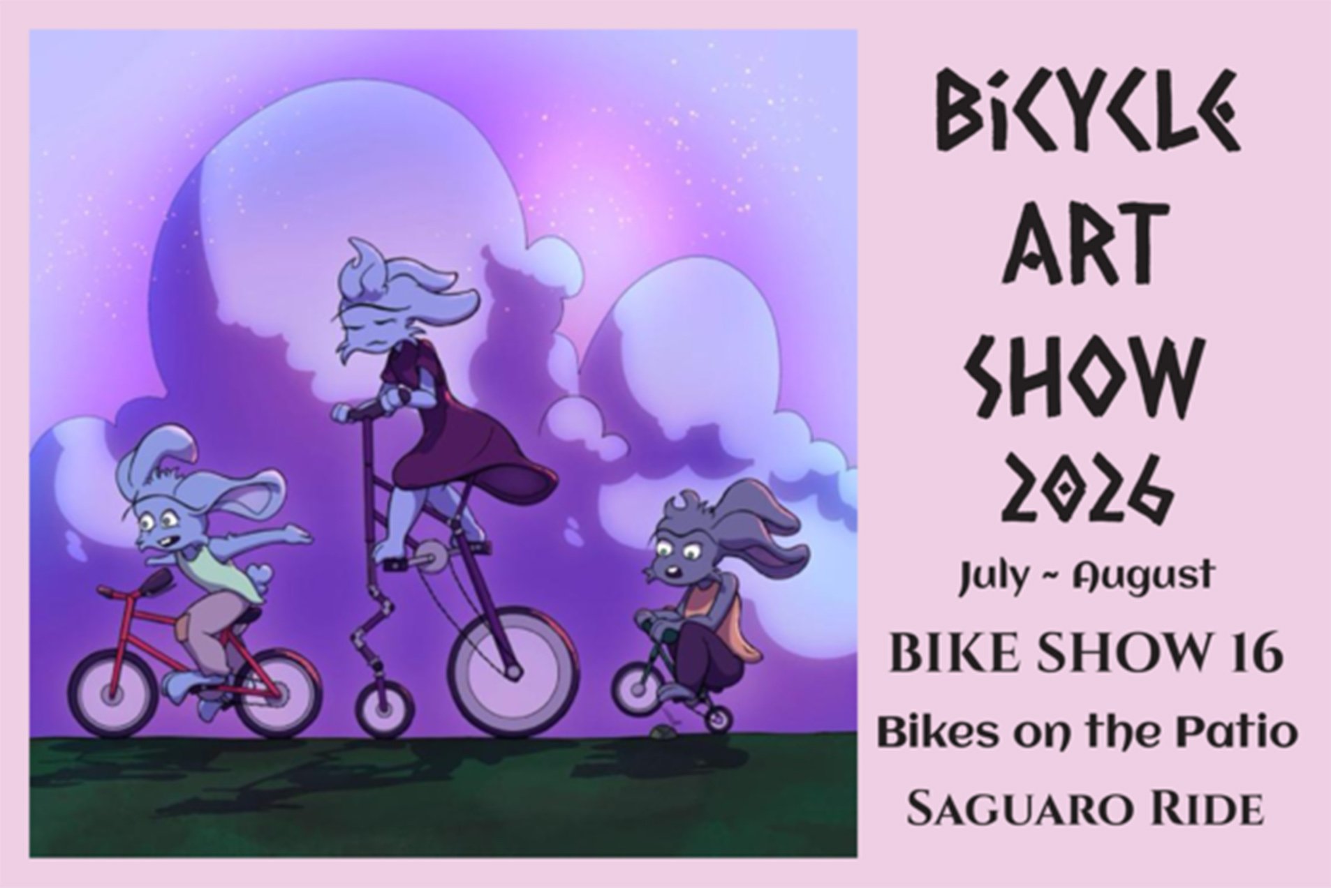 BIKE SHOW 16: Bikes on the Patio, Opening Reception, &amp; Saguaro Ride!