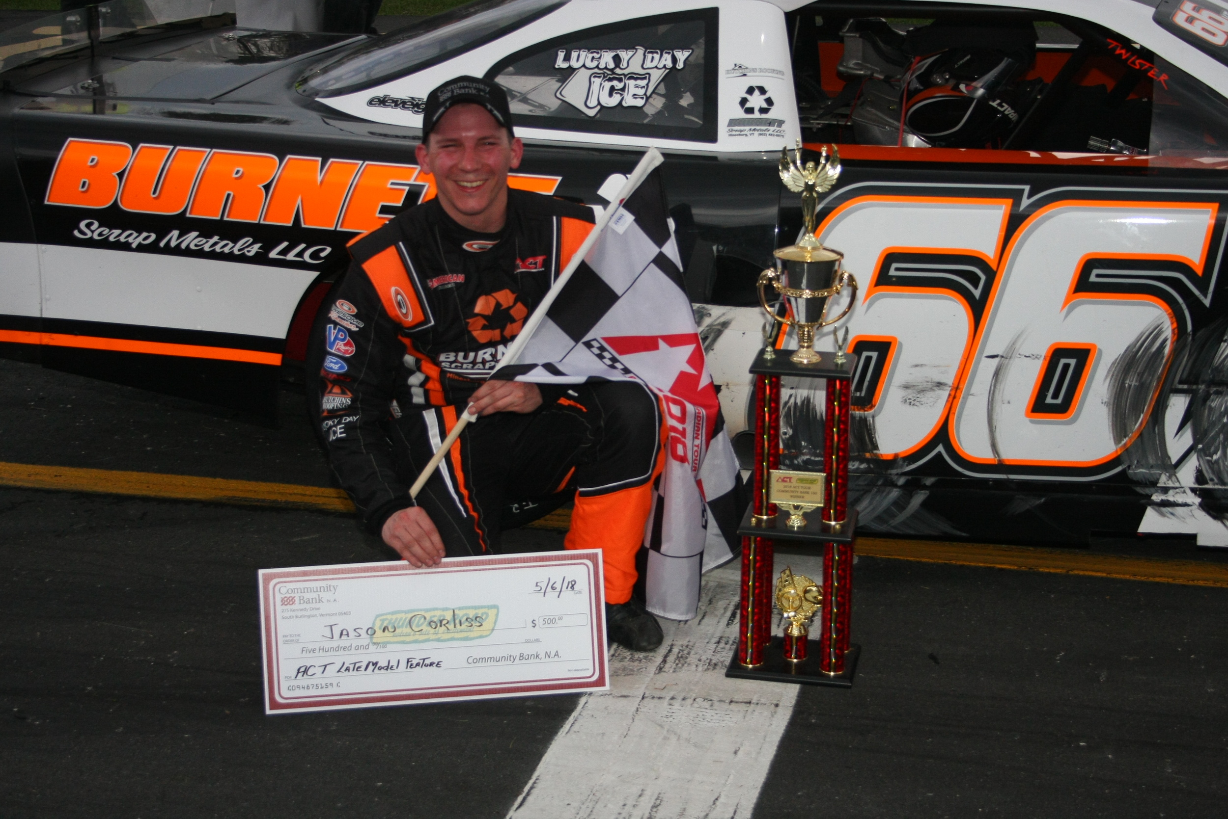 Corliss Dominates for Win in Community Bank 150