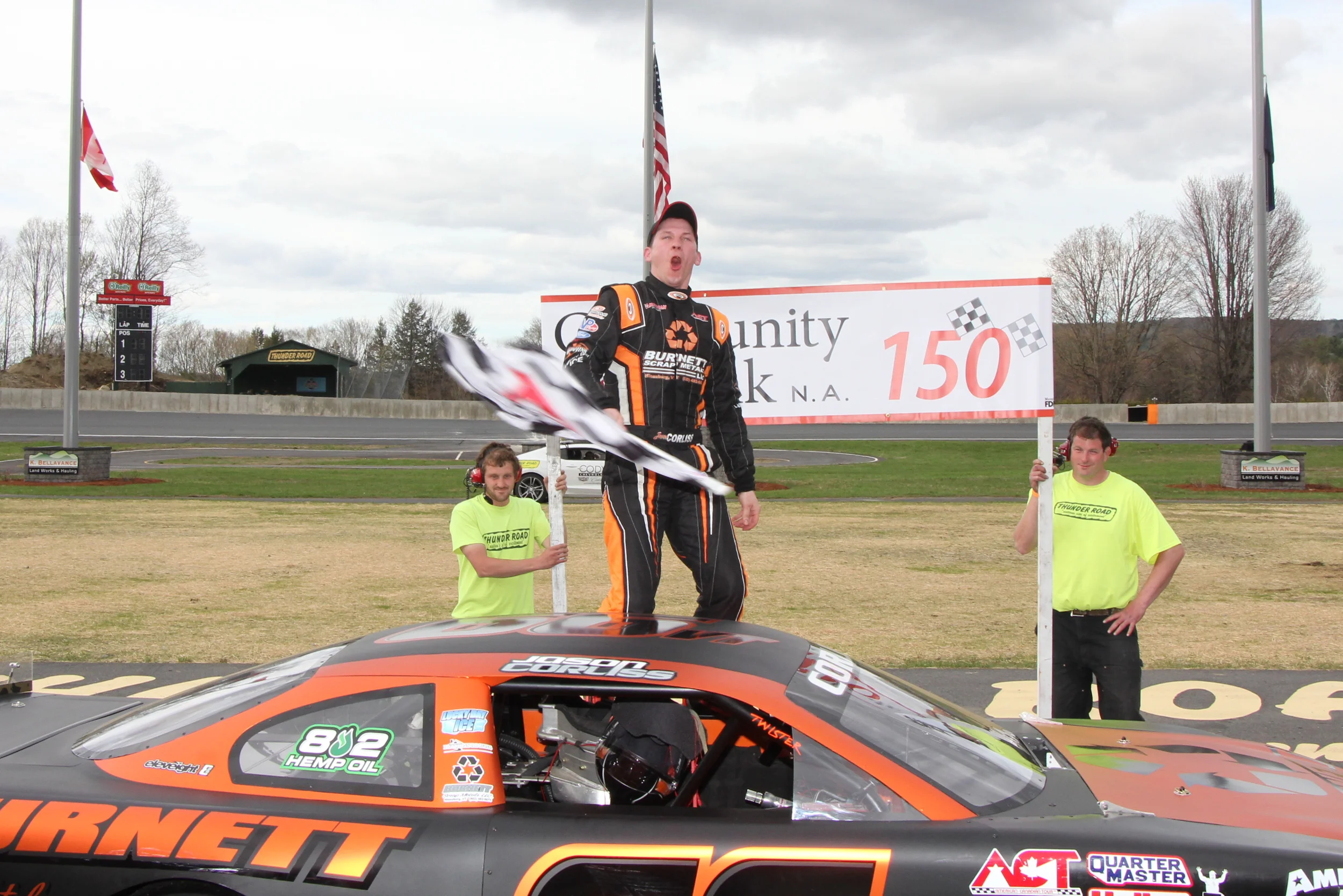 Corliss Sails Away Late for Second Straight Community Bank N.A. 150 Win
