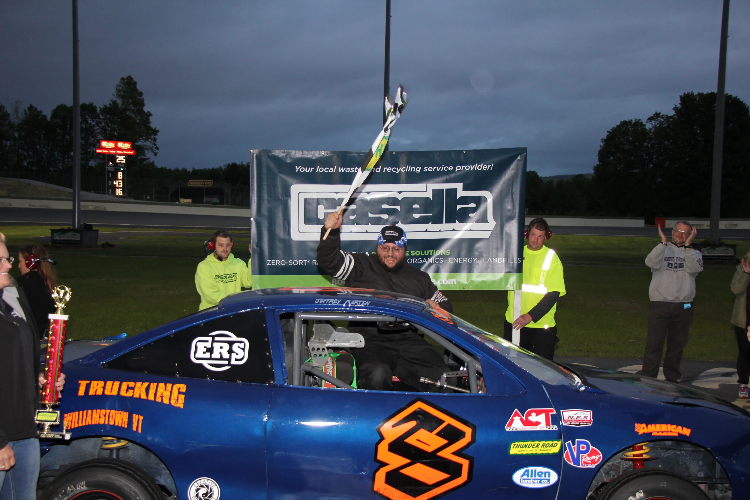 Martin Wins Street Stock Feature before Rain Halts Casella Waste Systems Night