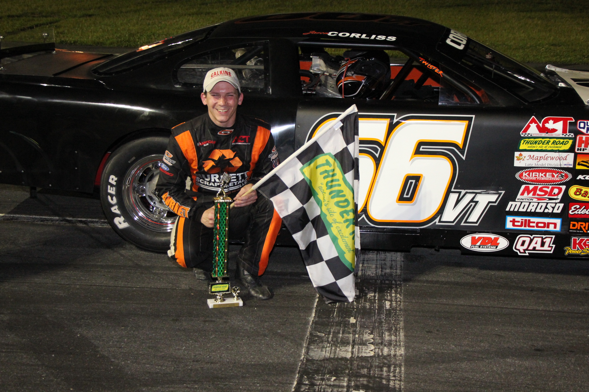 Corliss Back on Top at WDEV-Calkins Night