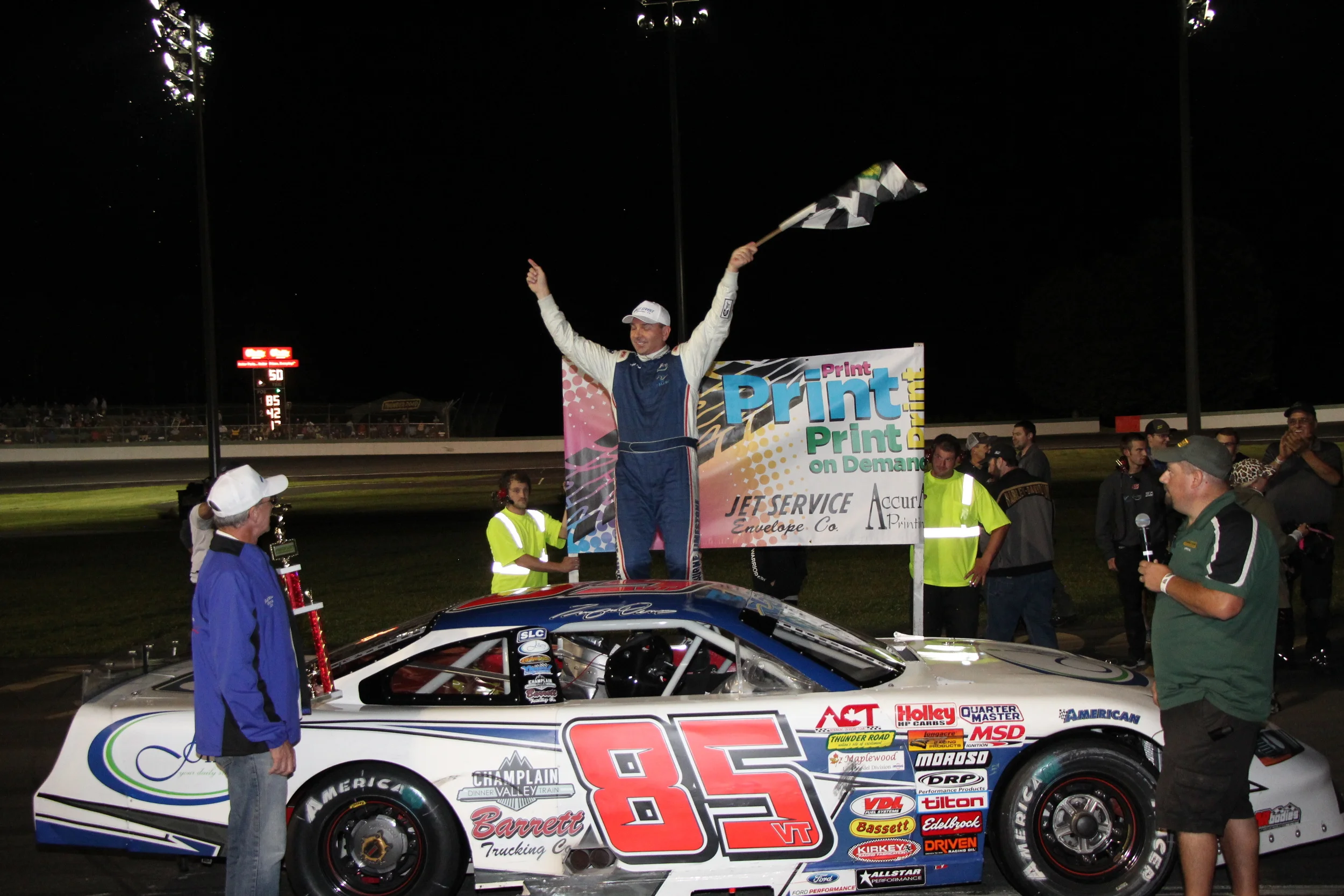 Demers Gains Title Ground with Dominating Win on Jet Service-Accura Night