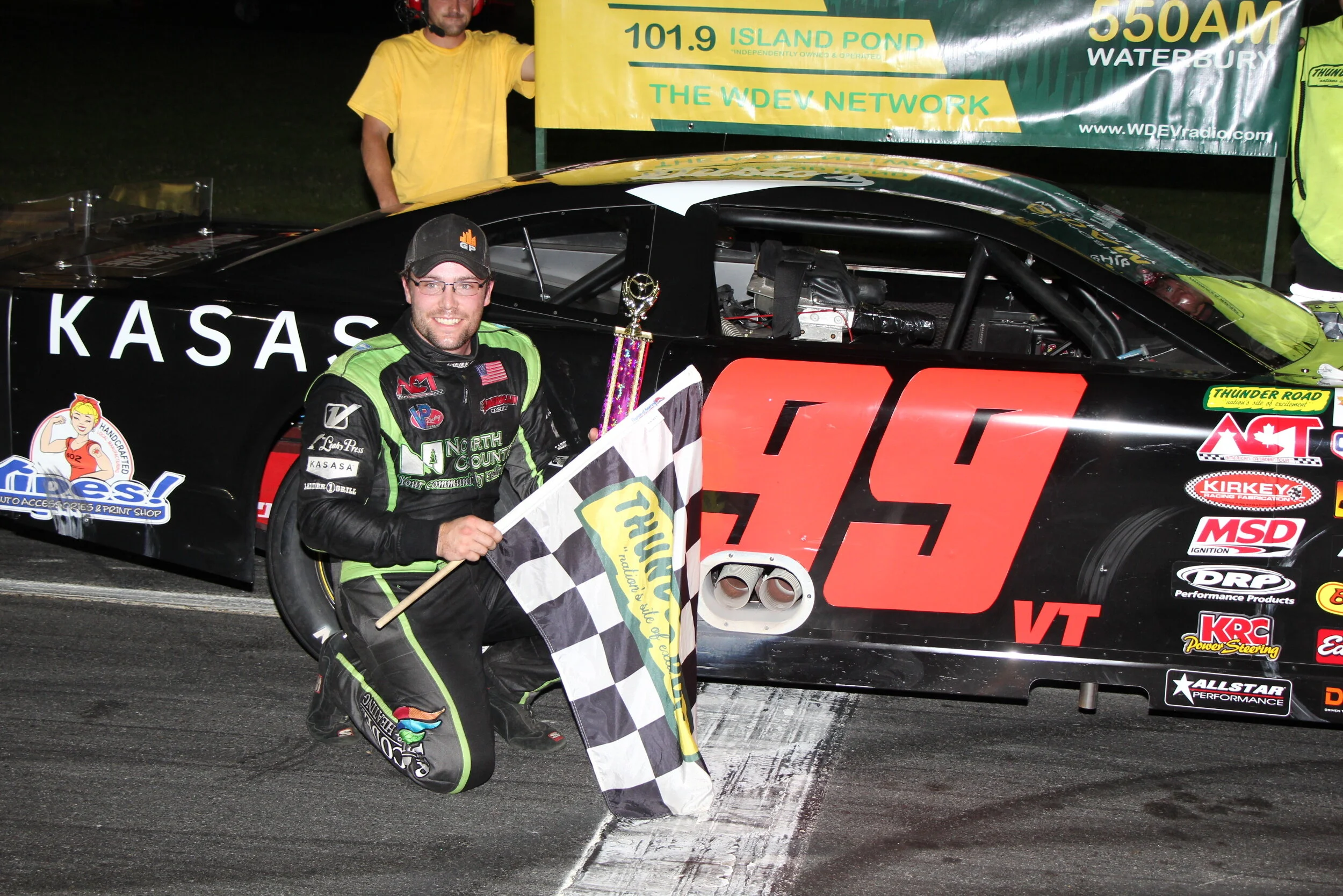 Blake Dodges Late Carnage for Win on WDEV/Calkins Night