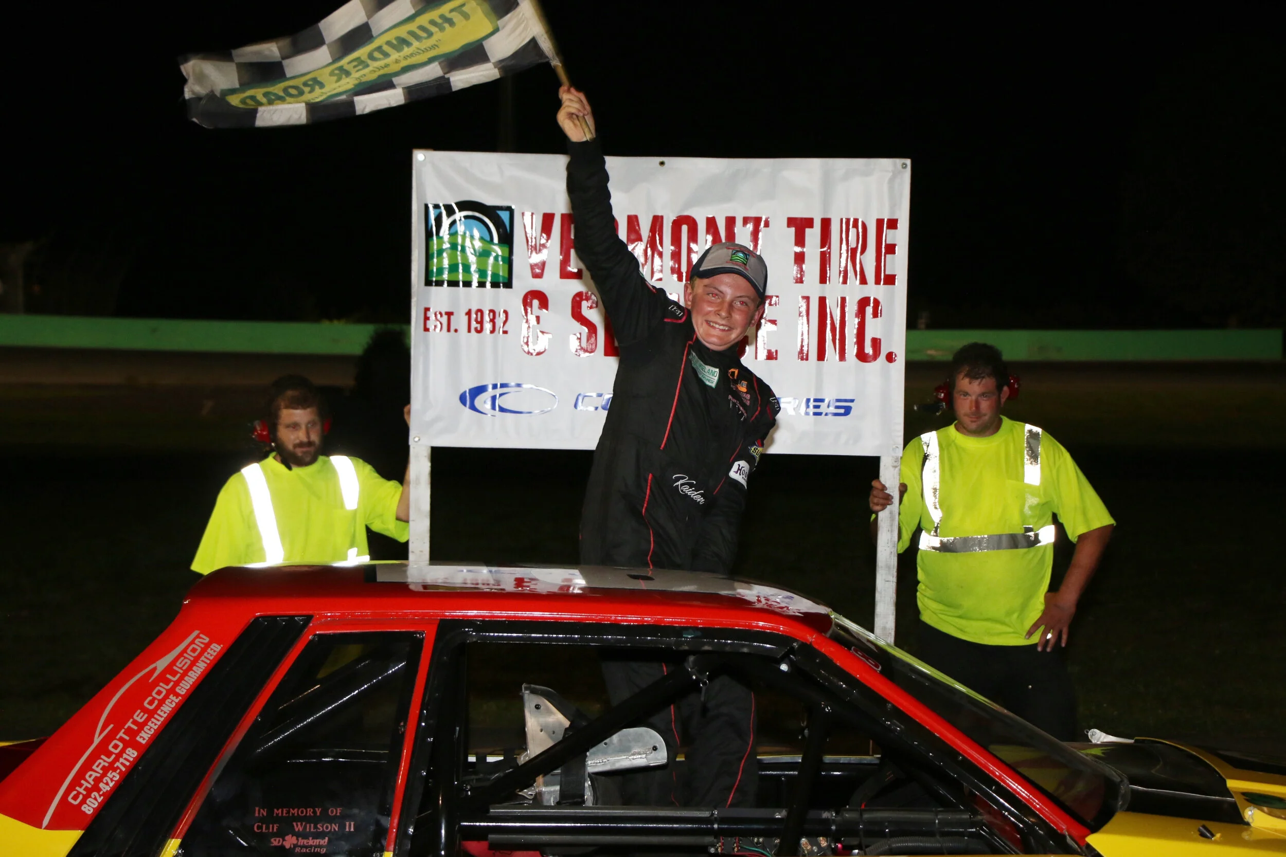 Fisher Storms to Victory on Vermont Tire &amp; Service Night