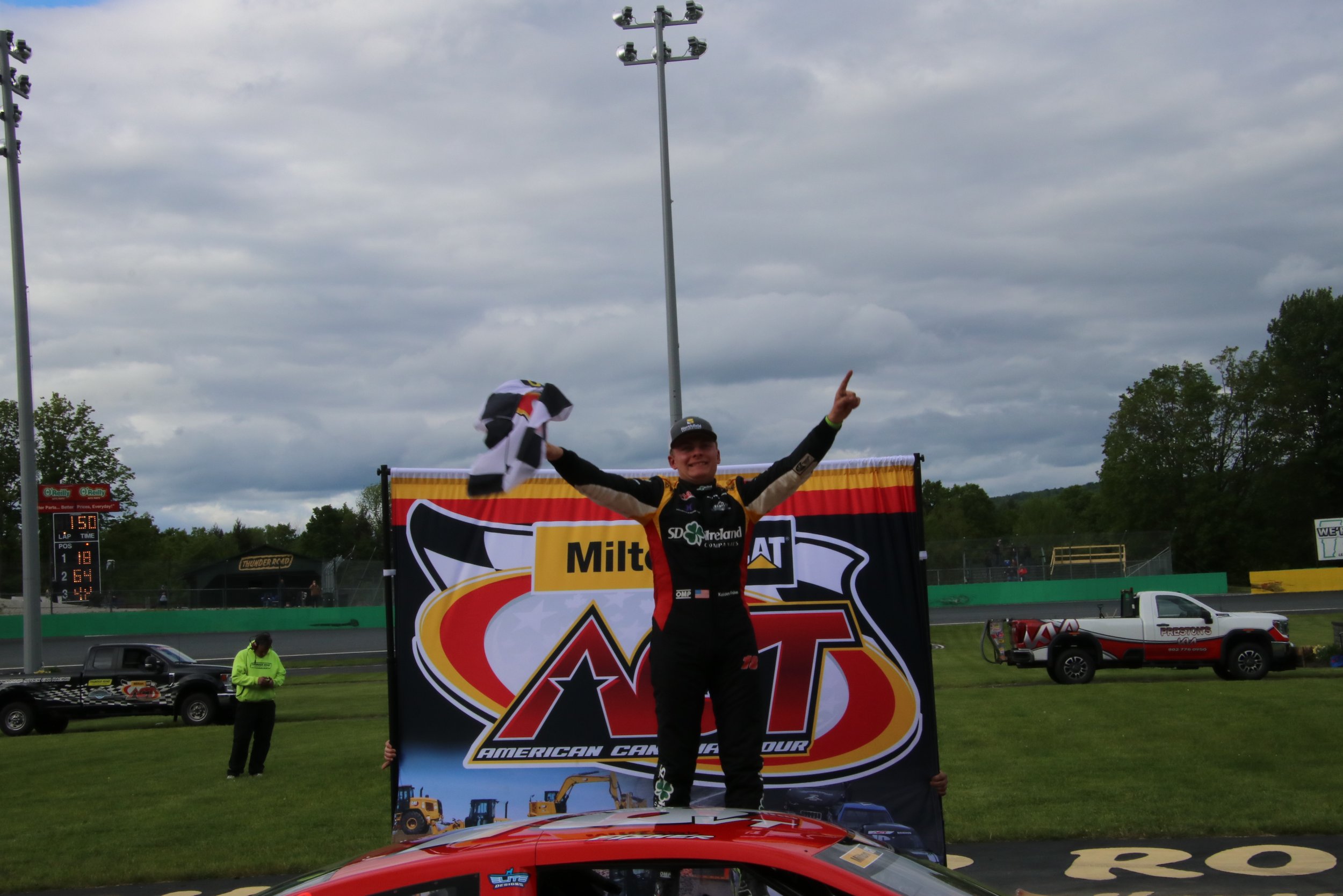 Fisher Takes Career First Milton CAT American-Canadian Tour Win on Hometown Highbanks