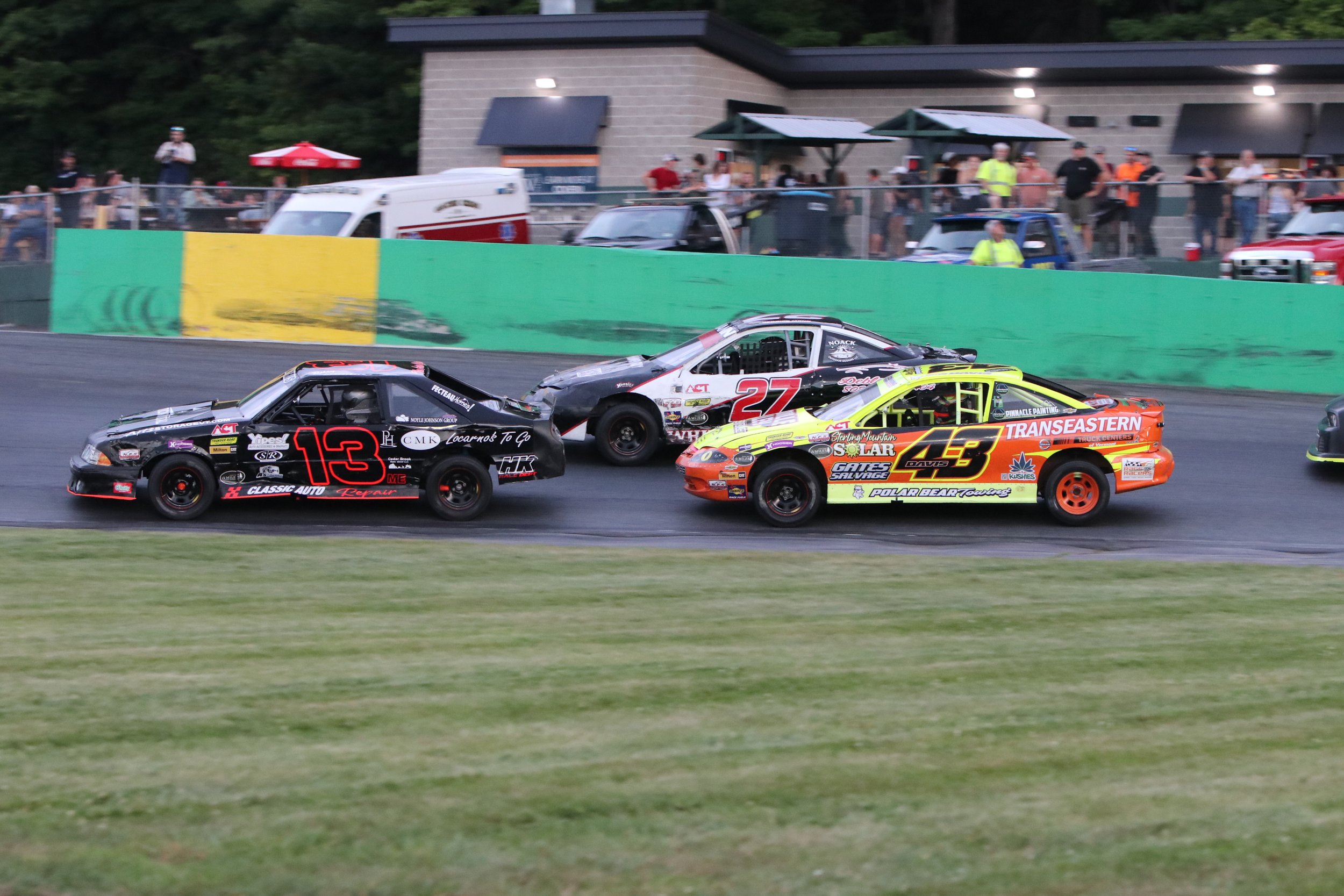 Riley Morris and Matt Ballard Beat the Rain on NBT Bank Night at Thunder Road