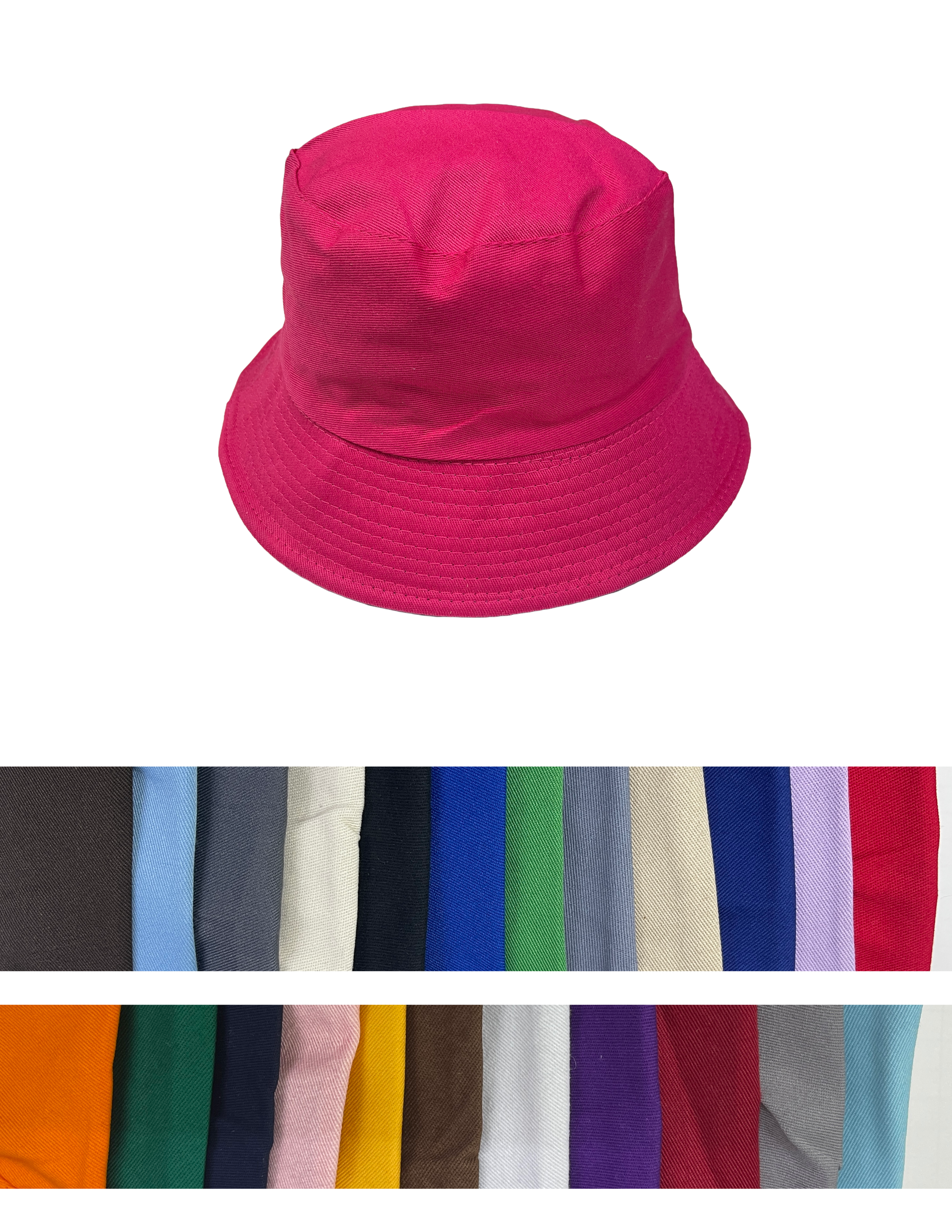 REVERSIBLE COTTON BUCKET HAT