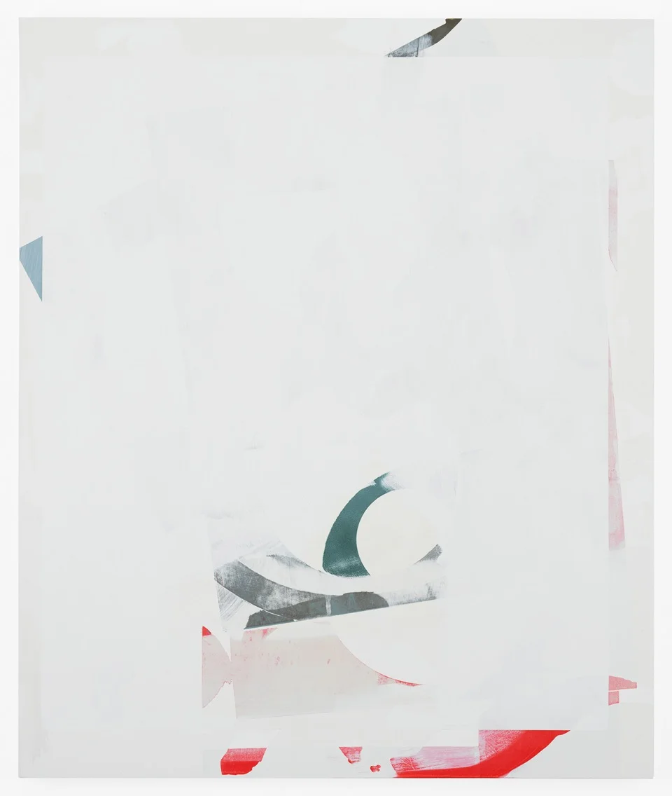 Composite 5 (stashed), 2016 Acrylic, oil and UV cured ink on canvas 48 x 40 inches 121.9 x 101.6 cm