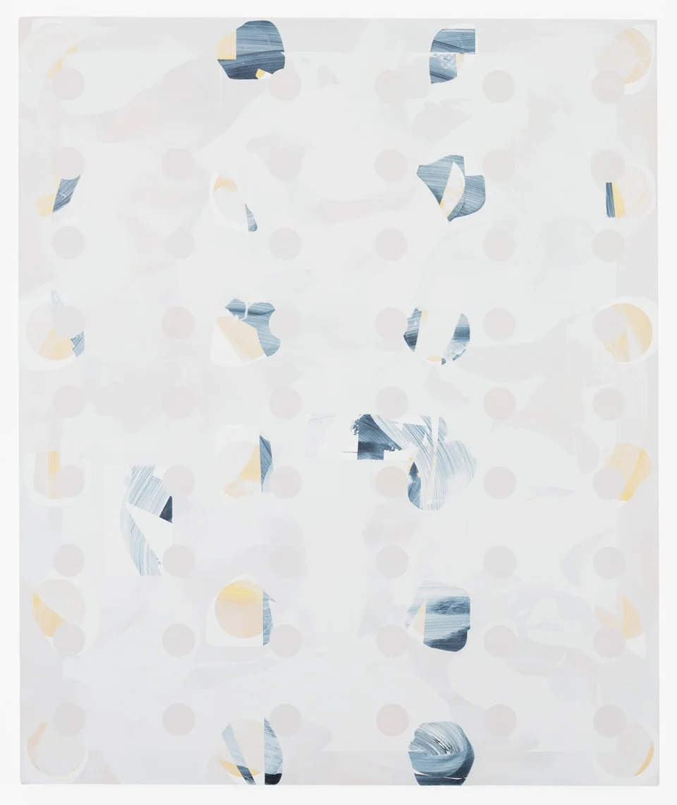 Composite 6 (pink, black, gold), 2016 Acrylic and oil on canvas over aluminum 48 x 40 inches 121.9 x 101.6 cm