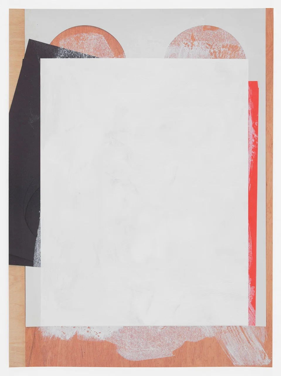 Untitled Composite, 2016 Oil and UV cured ink on paper 30 x 22 inches 76.2 x 55.9 cm