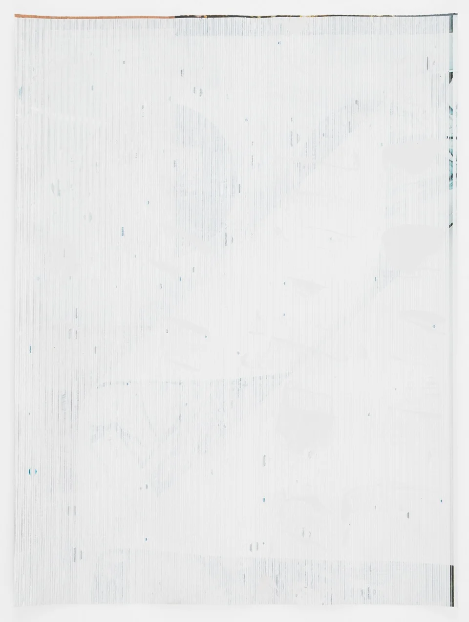 Untitled Composite, 2016 Oil and UV cured ink on paper 34 x 25-1/2 inches 86.4 x 64.8 cm
