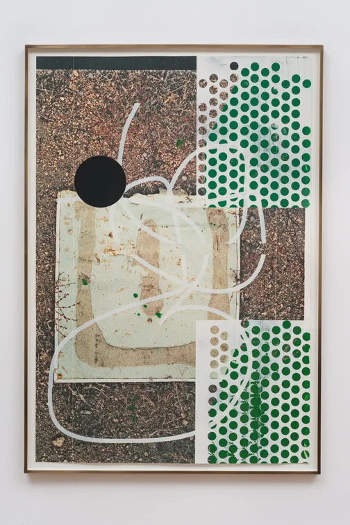 Salton Sea (glue), 2012 Acrylic, oil and UV cured ink on paper 65 x 44 inches 165.1 x 111.76 cm