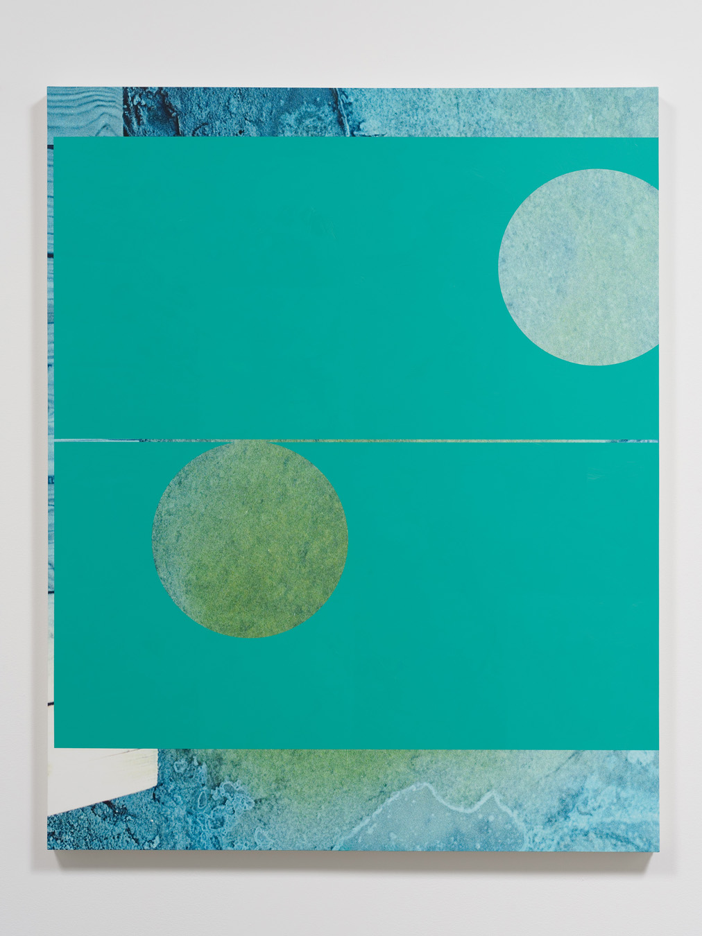  Salton Sea (dock), 2012  Oil and UV cured ink on canvas over panel  60 x 48 inches  152.4 x 121.92 cm       