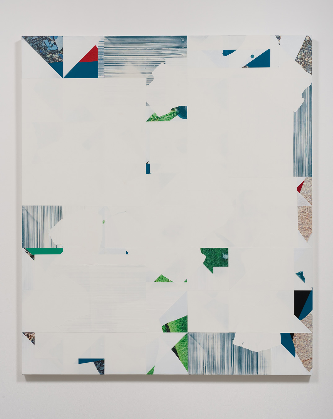  Salton Sea (Green Rug), 2012  Acrylic, oil and UV cured ink on canvas over panel  77 x 66 inches  195.58 x 167.64 cm       