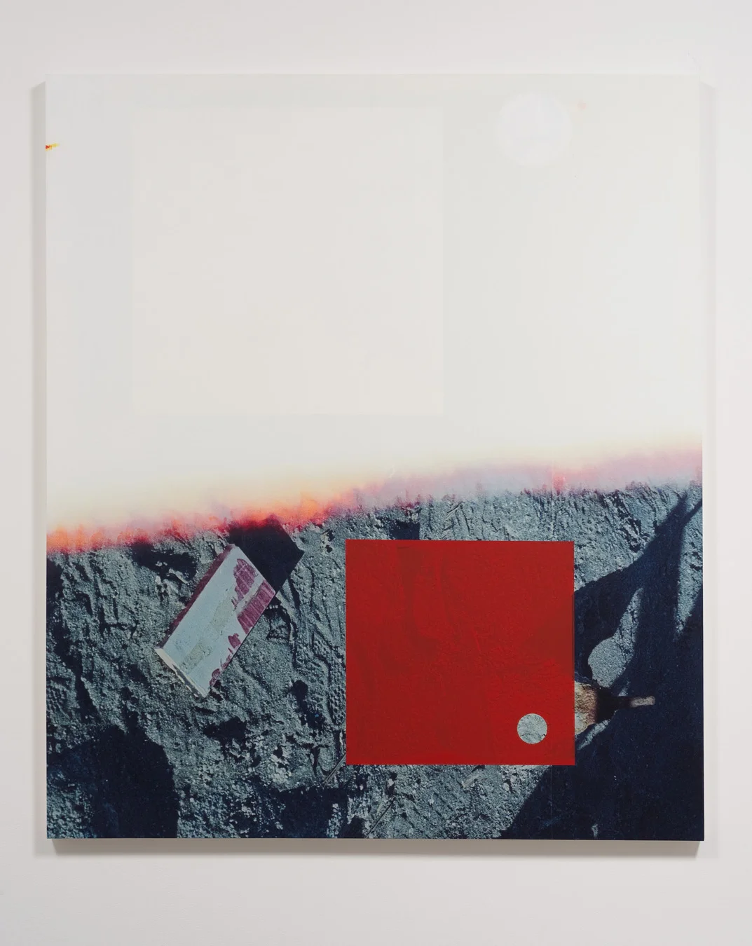 Salton Sea (half ground), 2012 Acrylic, screen ink and UV cured ink on canvas over panel 77 x 66 inches 195.58 x 167.64 cm
