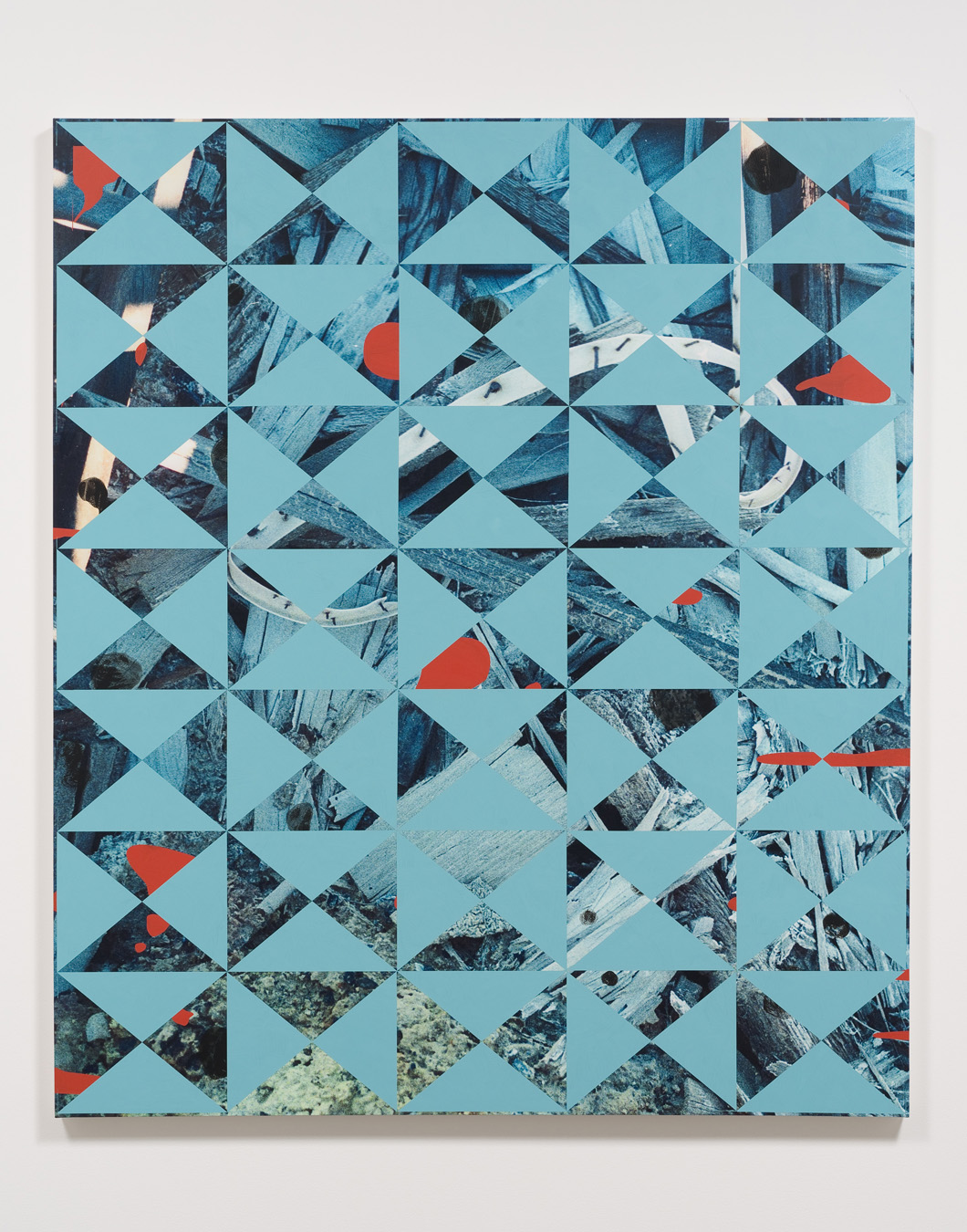  Salton Sea (heap), 2012  Acrylic, oil and UV cured ink on canvas over panel  77 x 66 inches  195.58 x 167.64 cm       