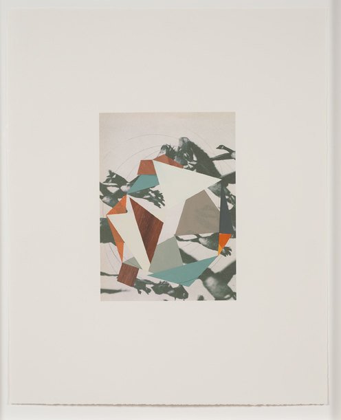  Construction (geese), 2009  Gouache, collage and pencil on archival pigment  print on watercolor paper  23 x 18.5 inches  58.42 x 46.99 cm       