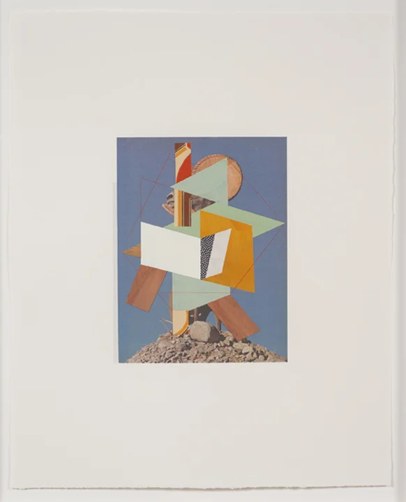 Construction (ram 2), 2009 Gouache, collage and pencil on archival pigment print on watercolor paper 23 x 18.5 inches 58.42 x 46.99 cm