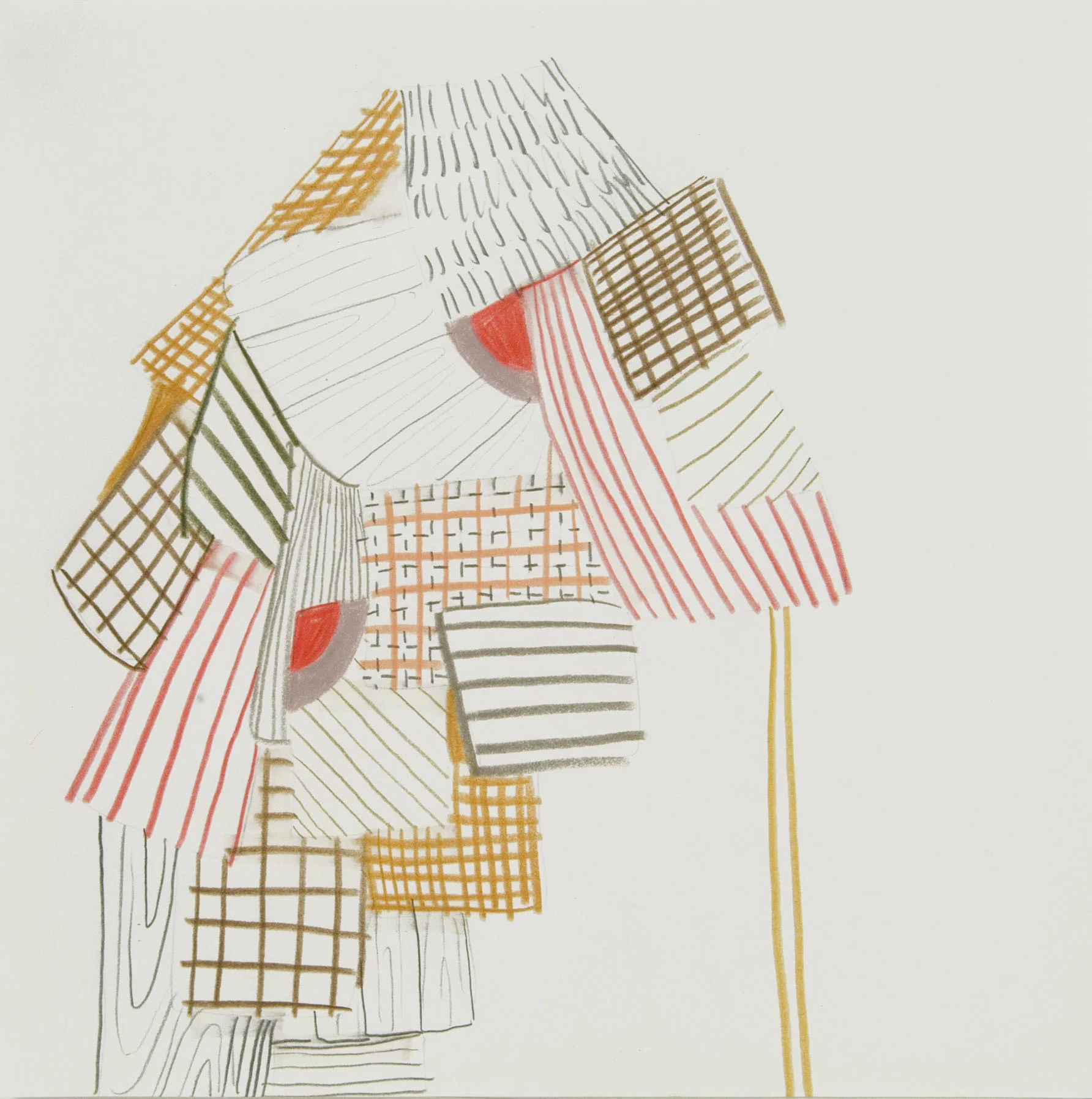 Untitled, 2007 Pencil and marker on paper 10 x 10 inches 25.4 x 25.4 cm