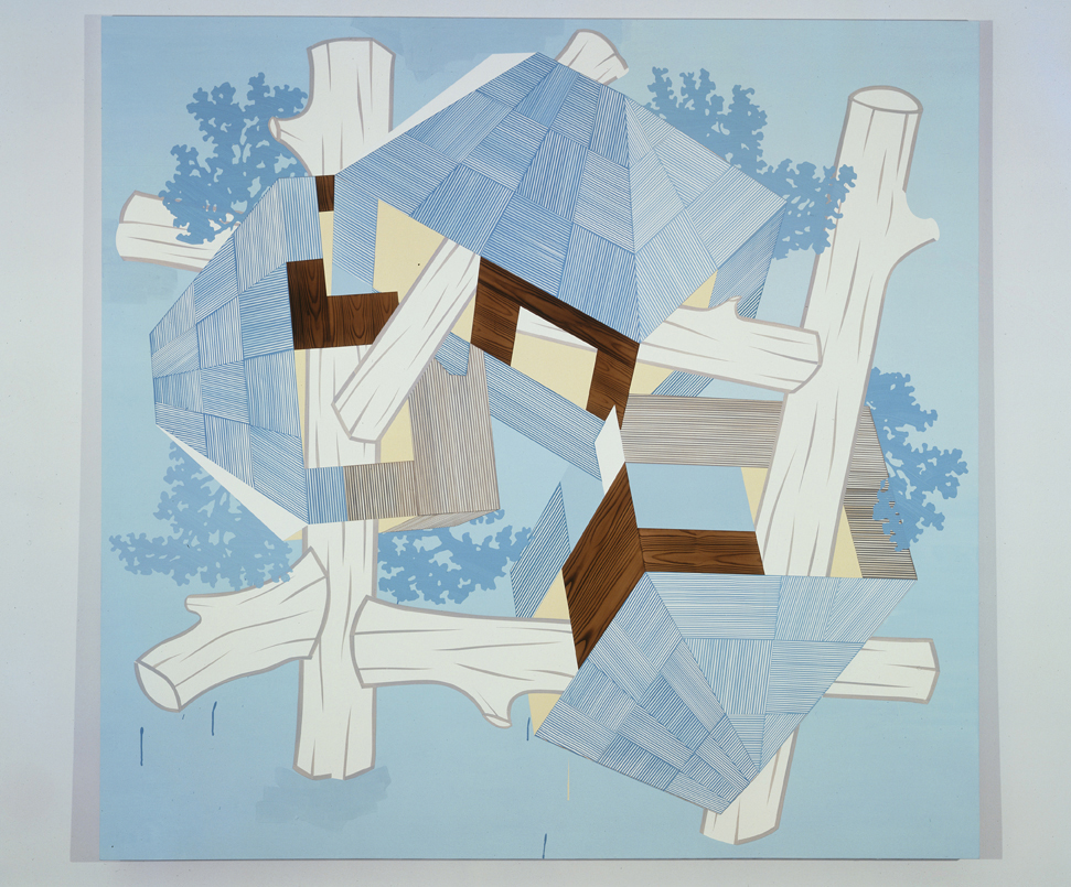  Blue Lodge, 2004  Acrylic on canvas over panel  80 x 83 inches  203.2 x 210.82 cm       