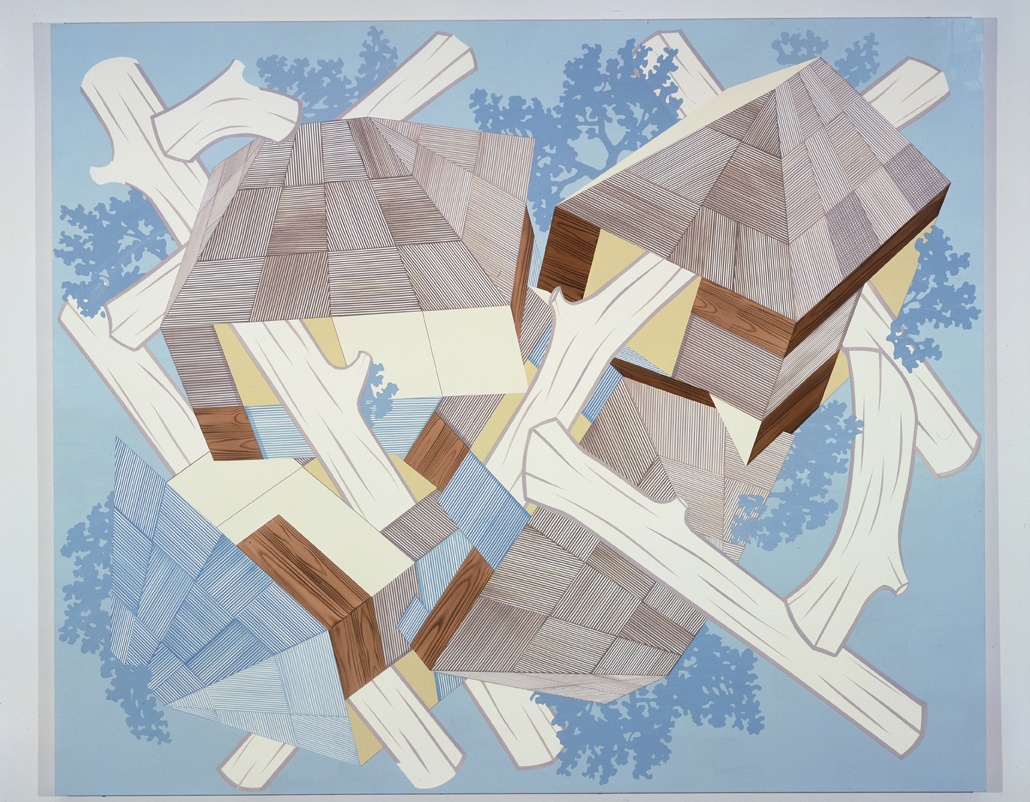  Blue Lodge, 2004  Acrylic on canvas over panel  80 x 96 inches  203.2 x 243.84 cm       