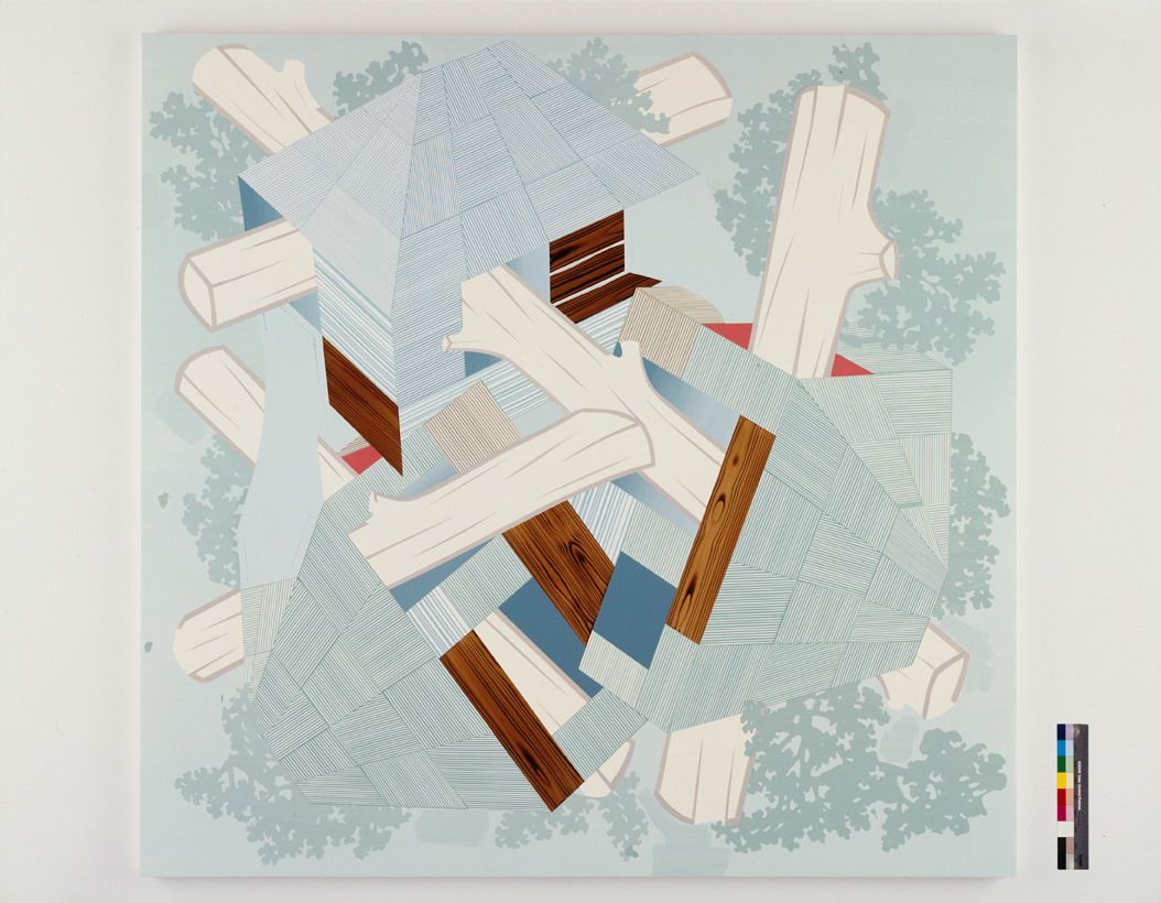  Widening Gyre, 2004  Acrylic on canvas over panel  80 x 83 inches  203.2 x 210.82 cm       