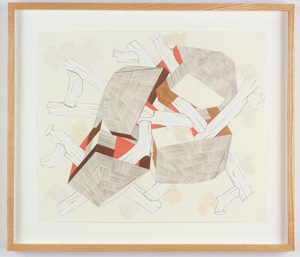  Untitled, 2004  Pencil, gouache and collage on paper  14 x 17 inches  35.56 x 43.18 cm       