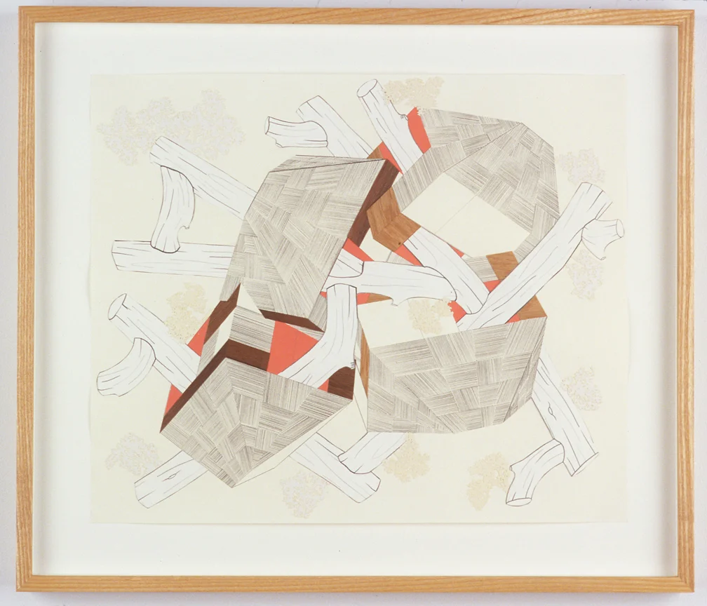 Untitled, 2004 Pencil, gouache and collage on paper 14 x 17 inches 35.56 x 43.18 cm