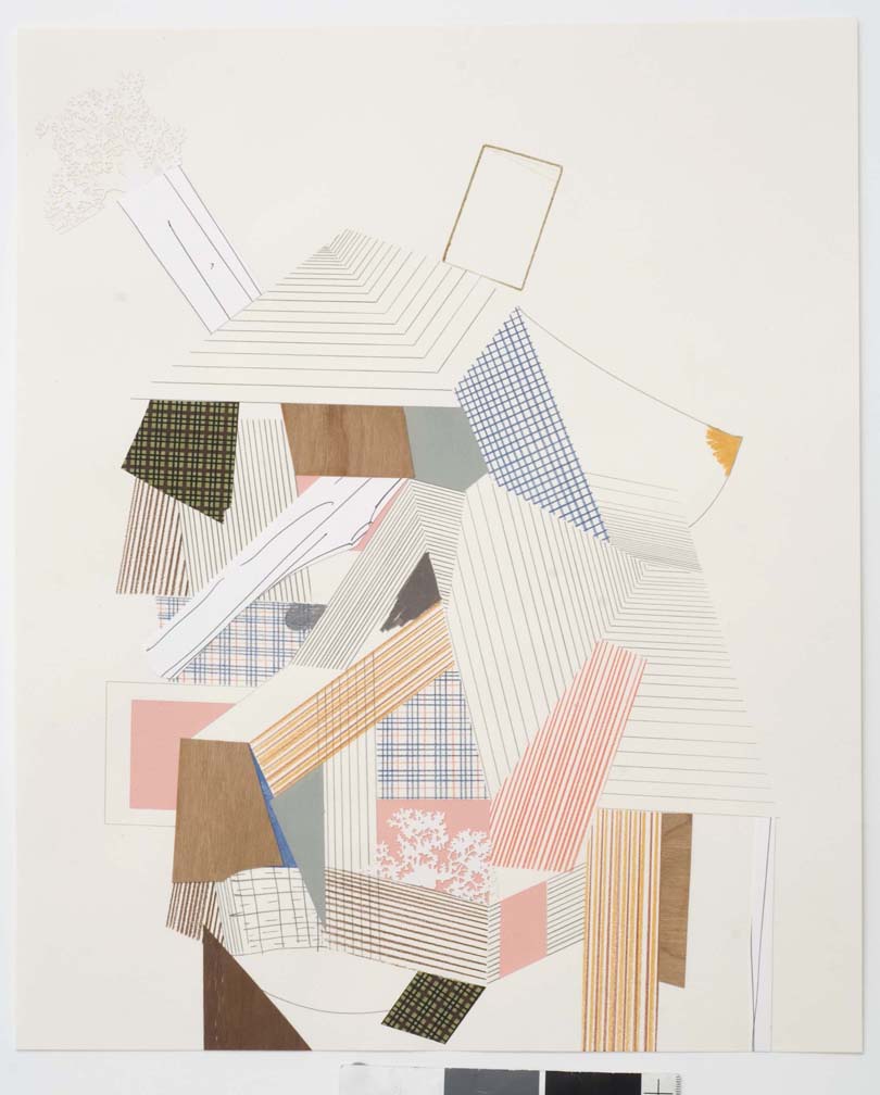  Untitled, 2007  Pencil, gouache and collage on paper  17 x 14 inches  43.18 x 35.56 cm       