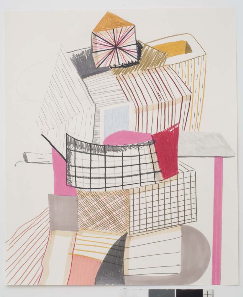  Untitled, 2007  Pencil and marker on paper  17 x 14 inches  43.18 x 35.56 cm       