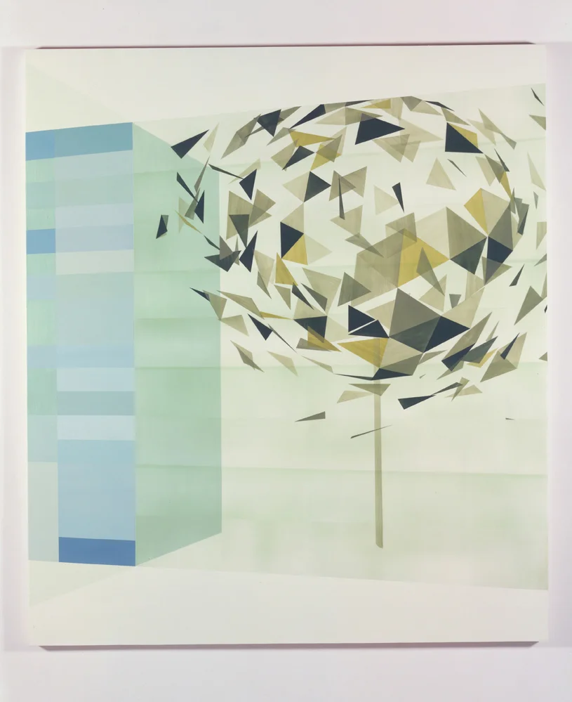 House: West View Out, 1999 Acrylic on canvas over panel 80 x 70 inches 203.2 x 177.8 cm