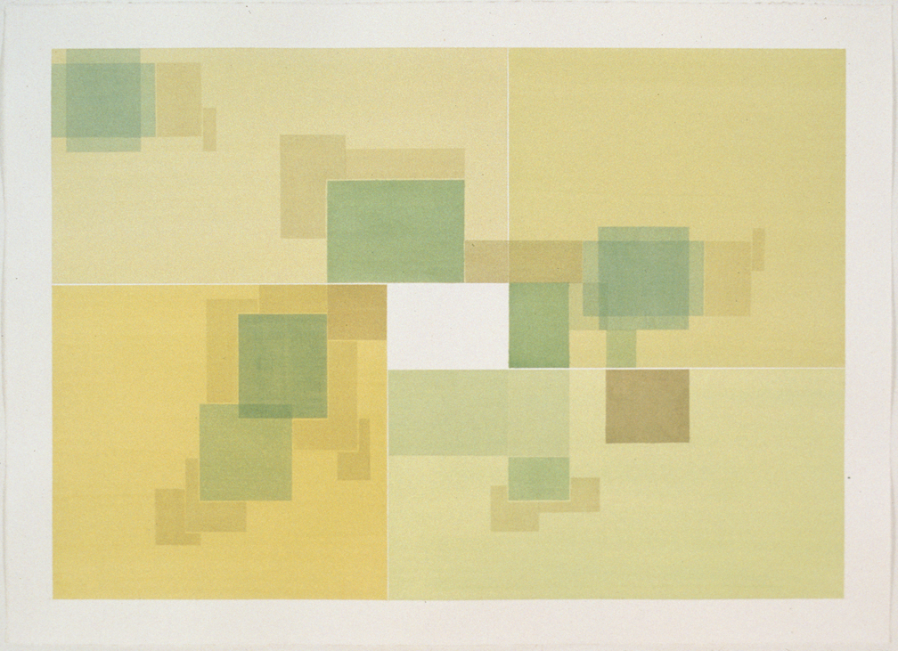  House Plan 2, 1999  Liquid acrylic on paper  22 x 30 inches  55.88 x 76.2 cm       