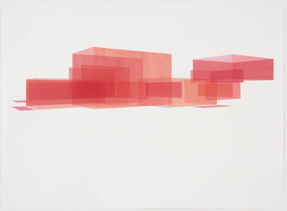 Red House Study, Exterior 7, 1999 Liquid acrylic on paper 22 x 30 inches 55.88 x 76.2 cm