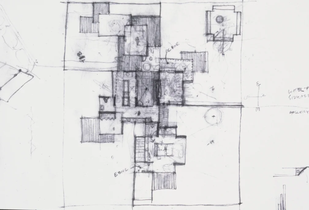 Schematic Plan, 1999 Pencil on vellum 11 x 17 inches 27.94 x 43.18 cm