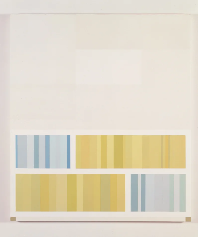 Storage Under Panels, 1998 Acrylic on canvas over panel 48 x 40 inches 121.92 x 101.6 cm