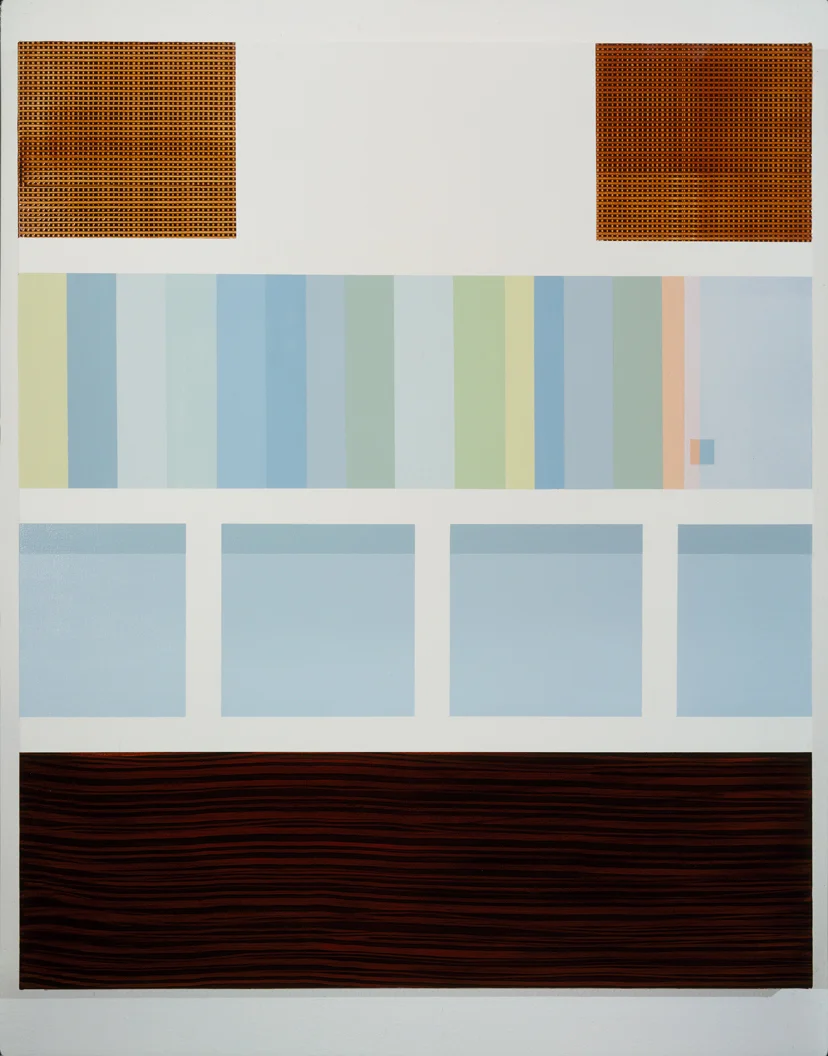 Custom Unit (Speaker/Glass), 1997 Oil and acrylic on canvas over panel 48 x 40 inches 121.92 x 101.6 cm